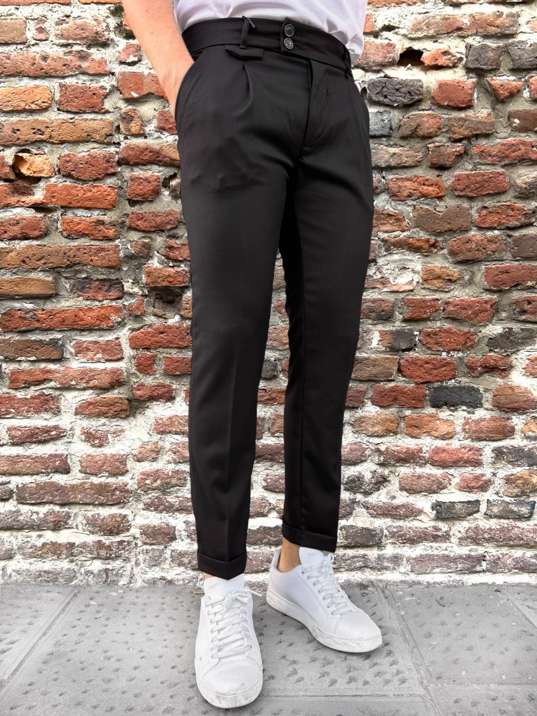 Pantalone Gianni Lupo Nero 21794 (12238682128724)