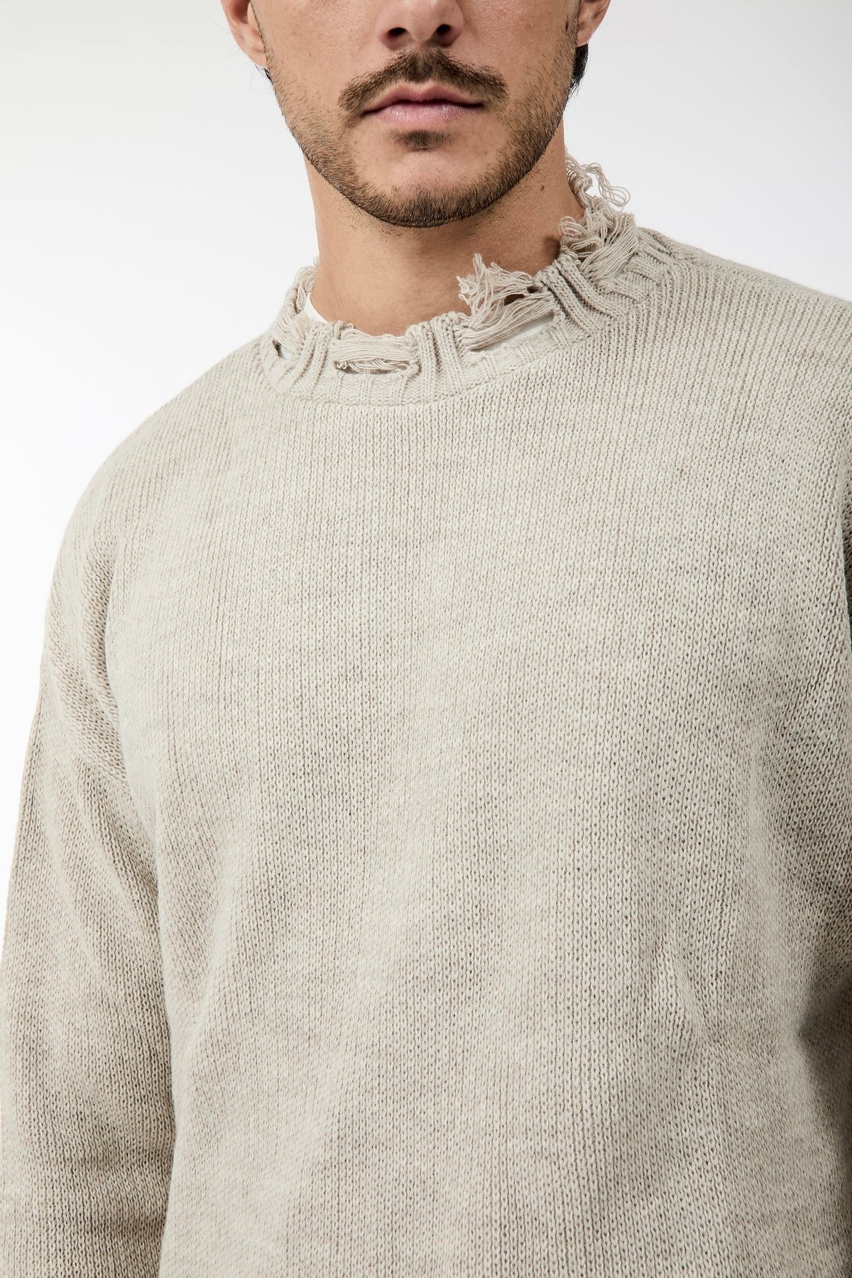 Maglione Imperial Strappi Beige