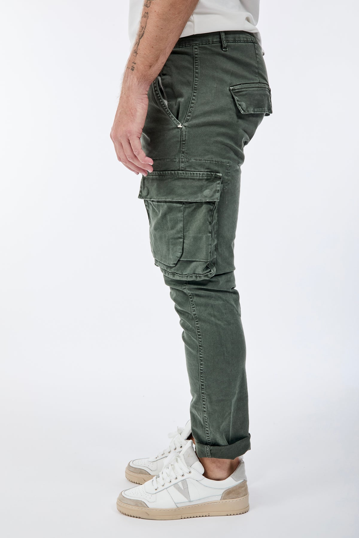 Pantalone Berna Cargo Verde 008