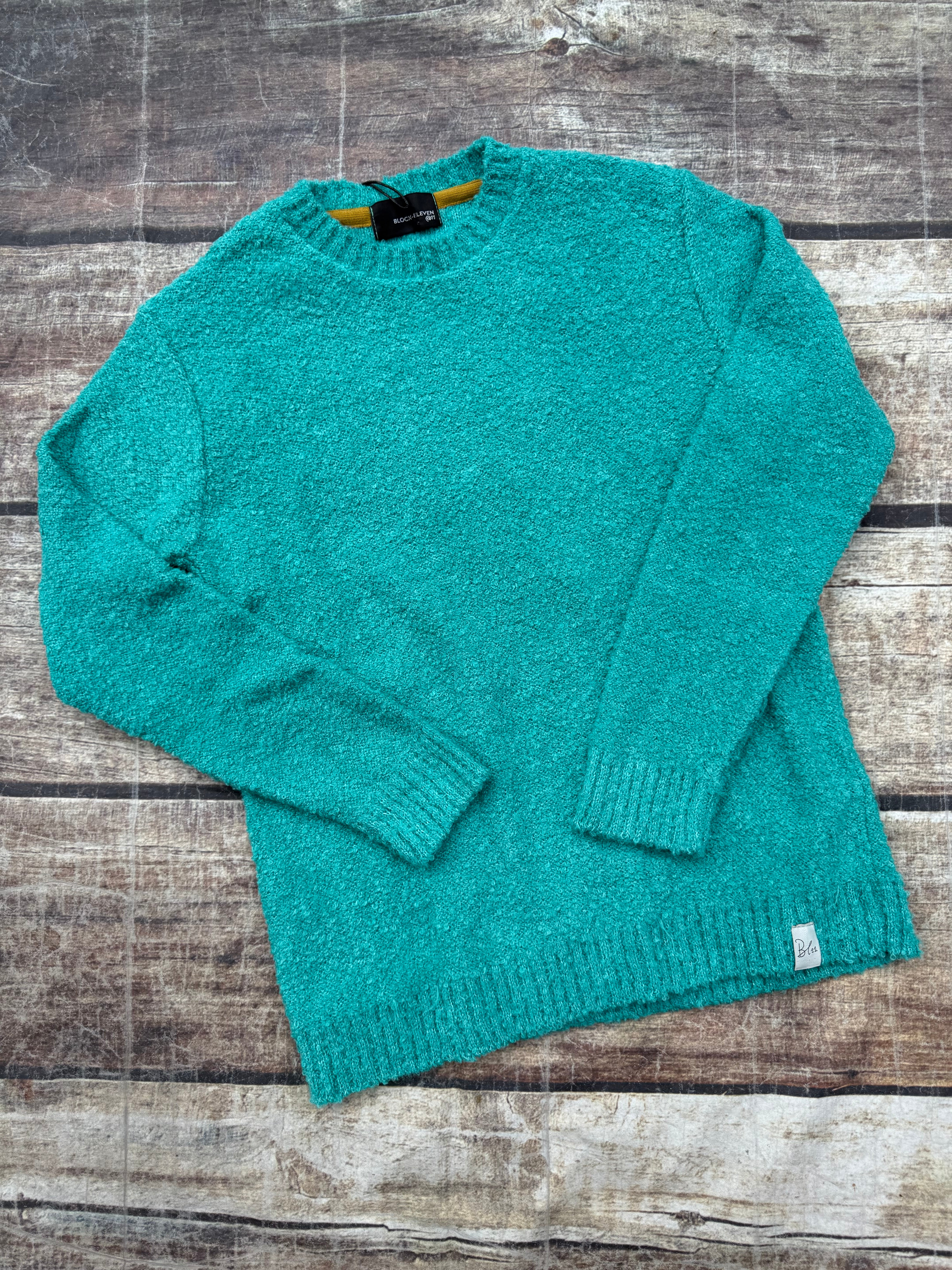 Maglione Block Eleven Bouclè Acquamarina 13