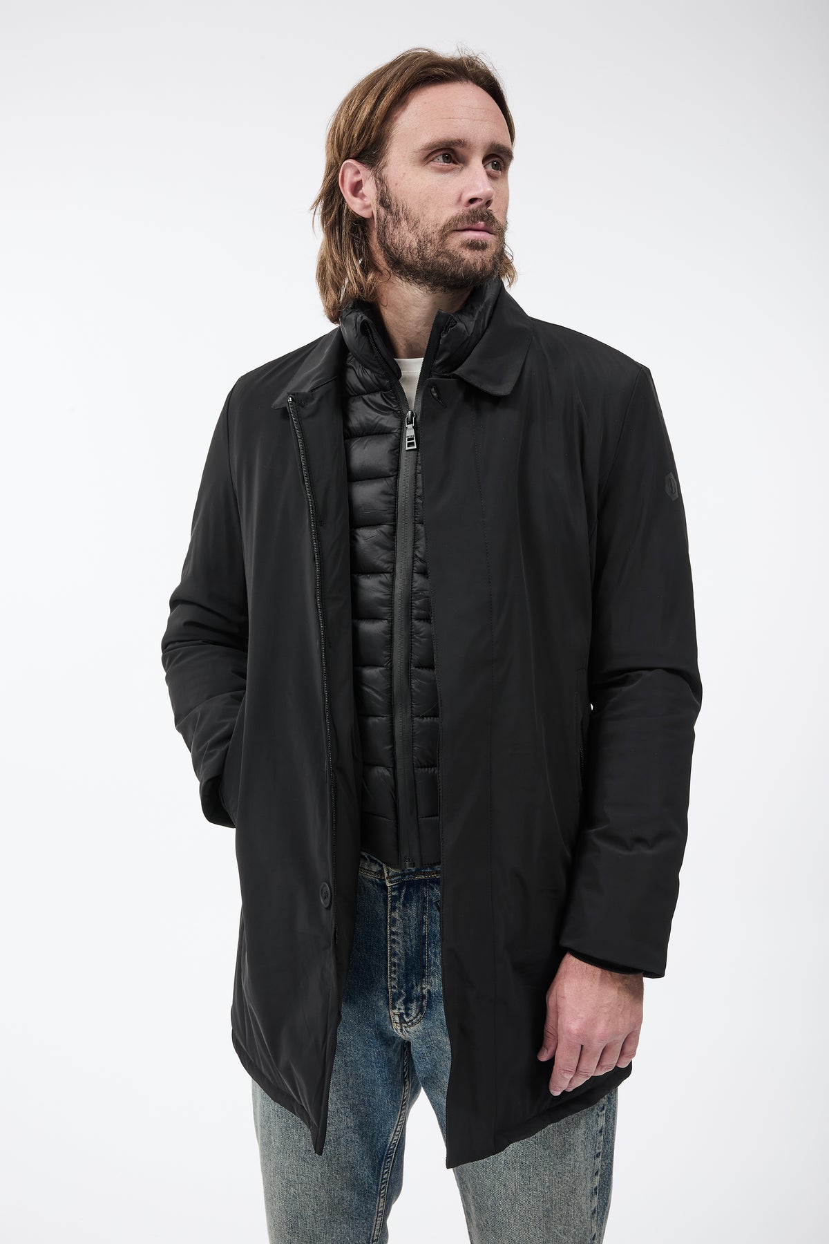 Trench Over-d Imbottito J30 Nero