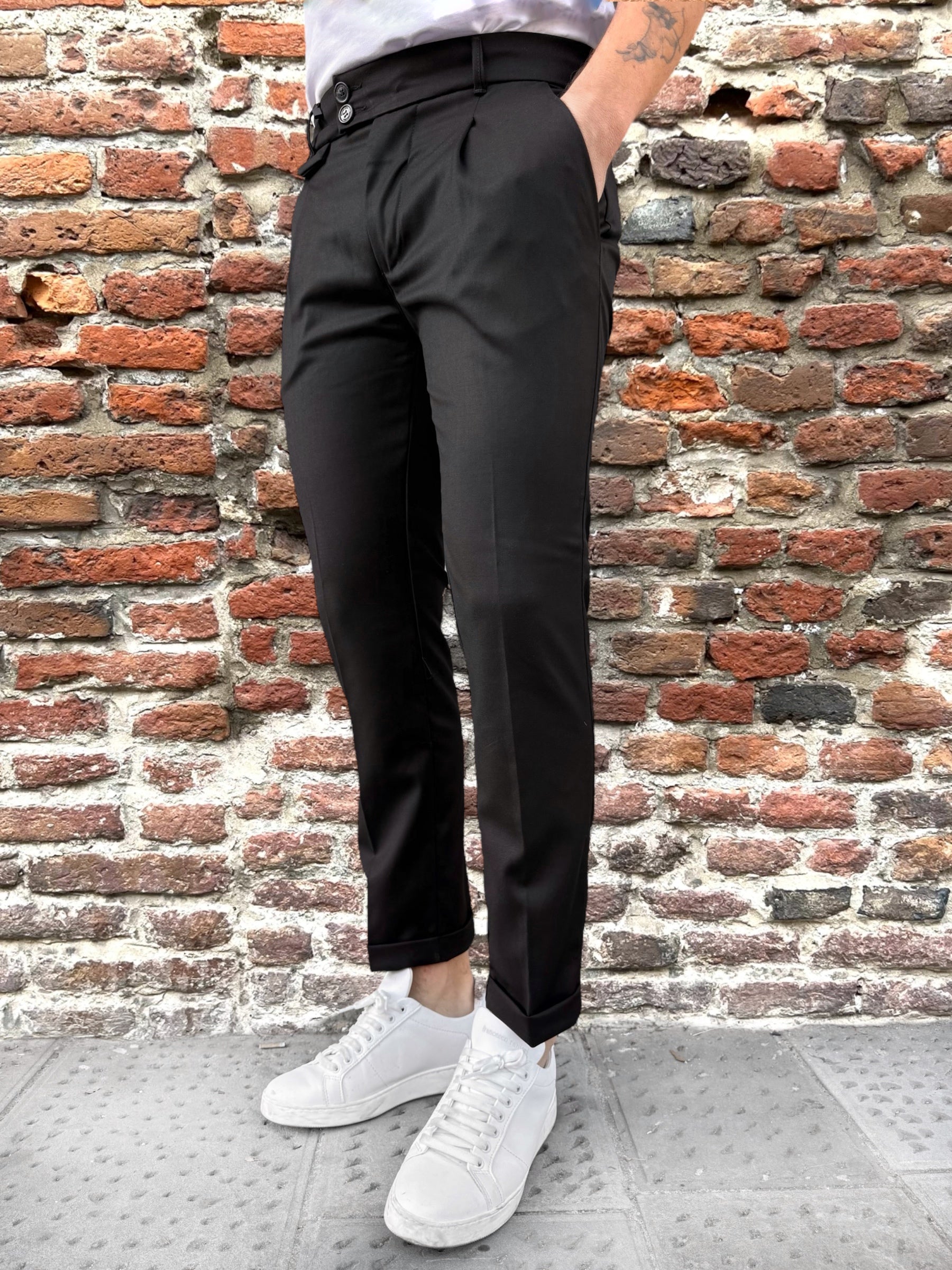 Pantalone Gianni Lupo Nero 21794 (12238682128724)