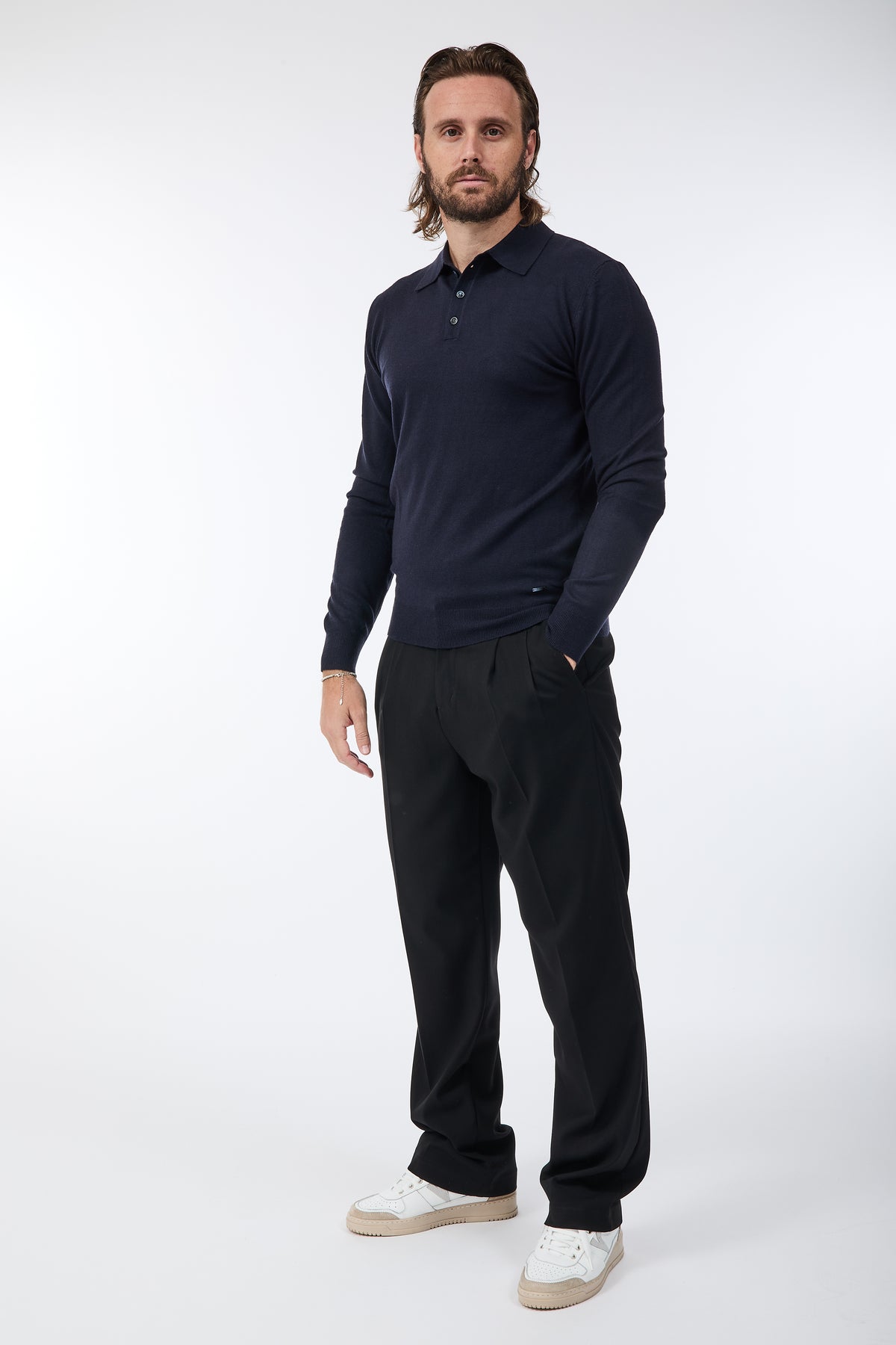 Maglioncino Polo Gianni Lupo 508 Navy