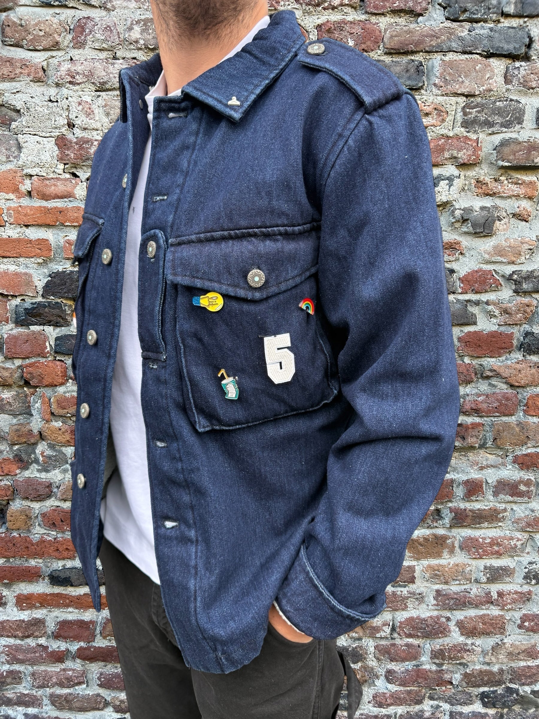 Overshirt Berna 230 Denim Imbottita (12267272274260)