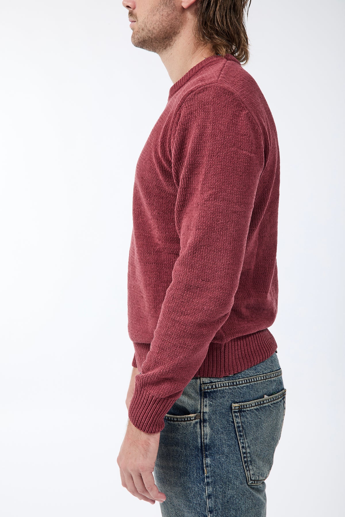 Maglione Gianni Lupo Ciniglia Rust Red 535