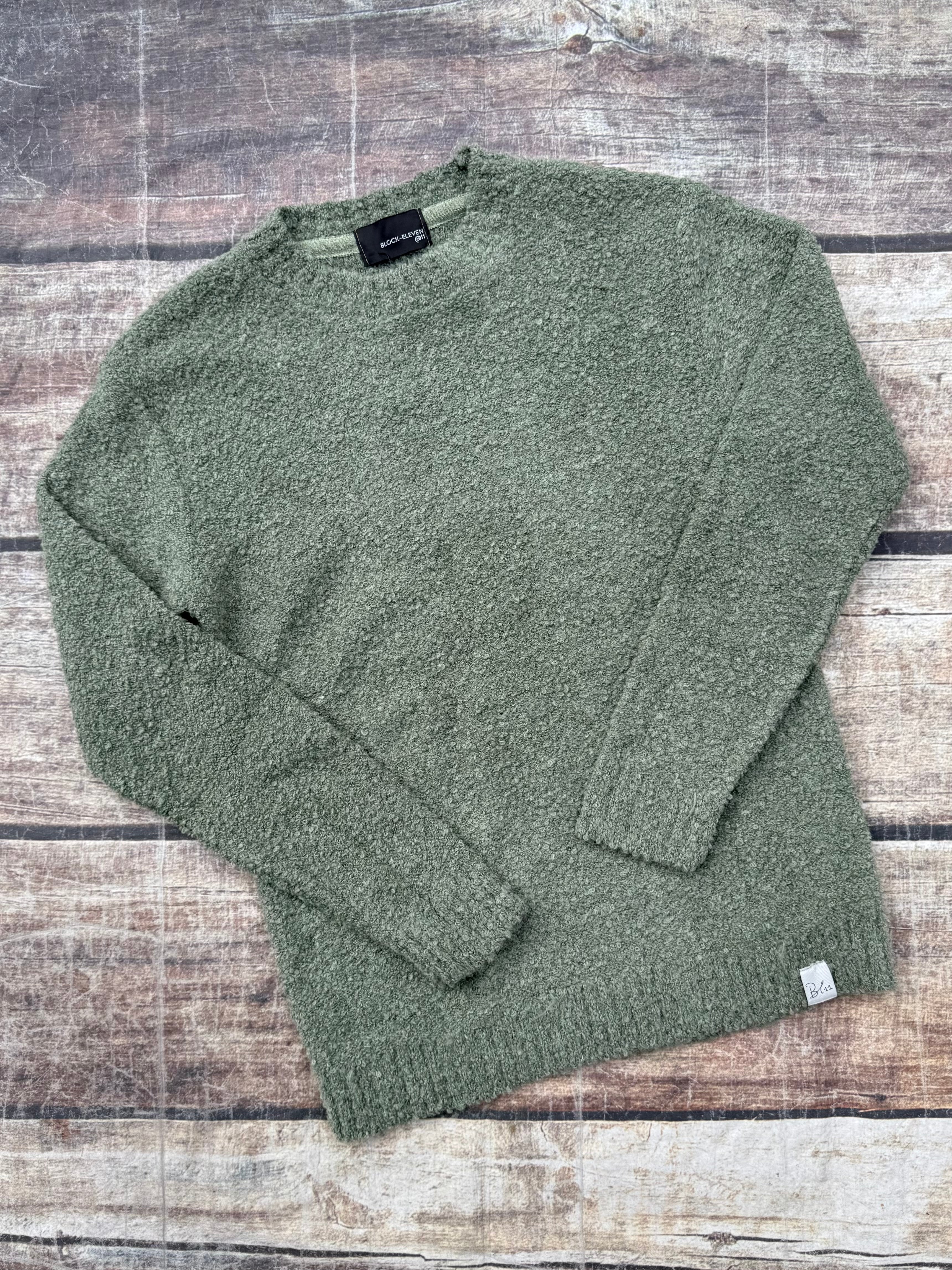 Maglione Block Eleven Bouclè Salvia 13