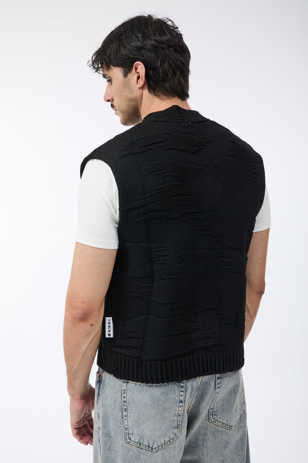 Cardigan Berna Smanicato Nero 016