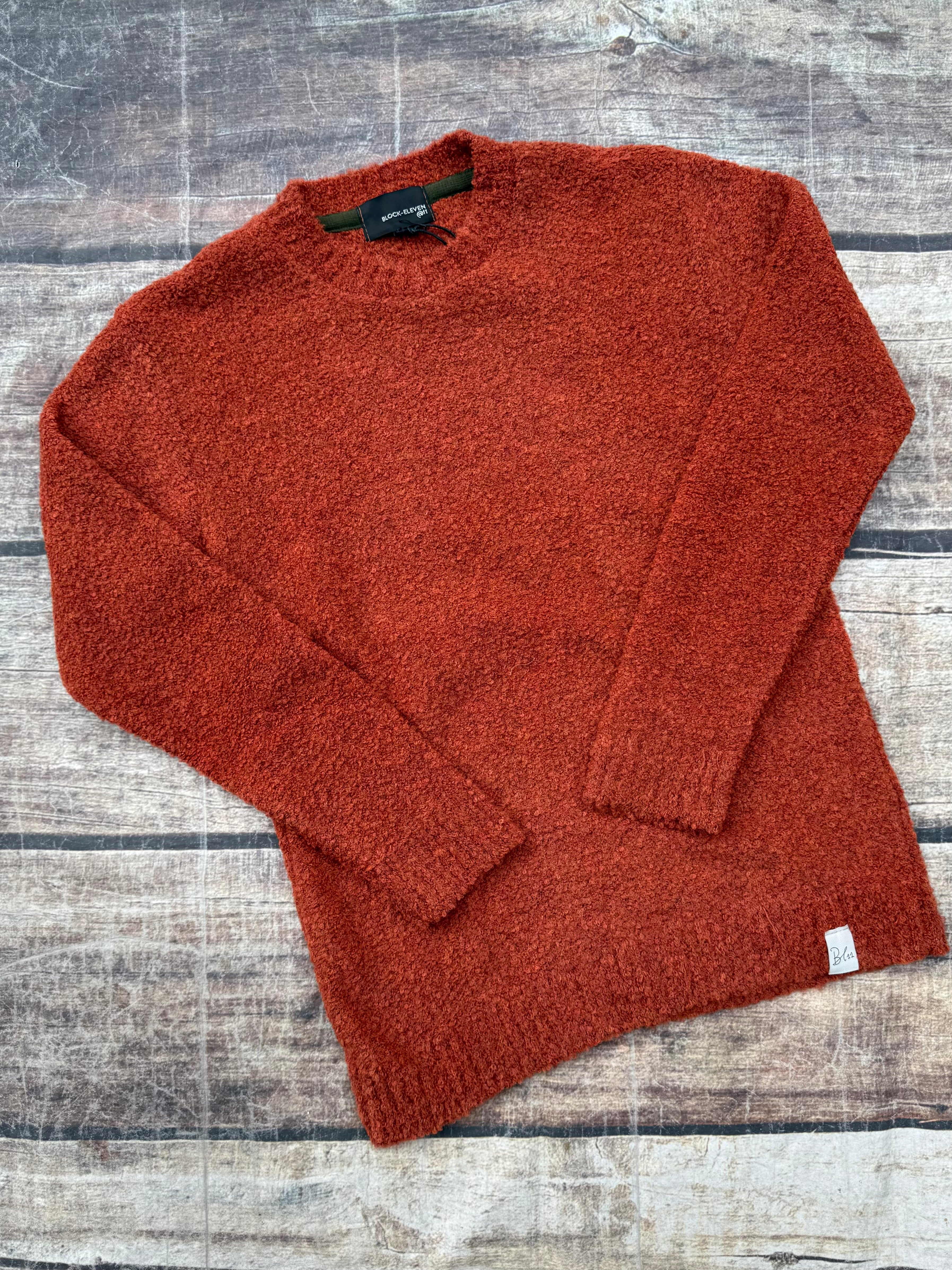 Maglione Block Eleven Bouclè Coccio 13