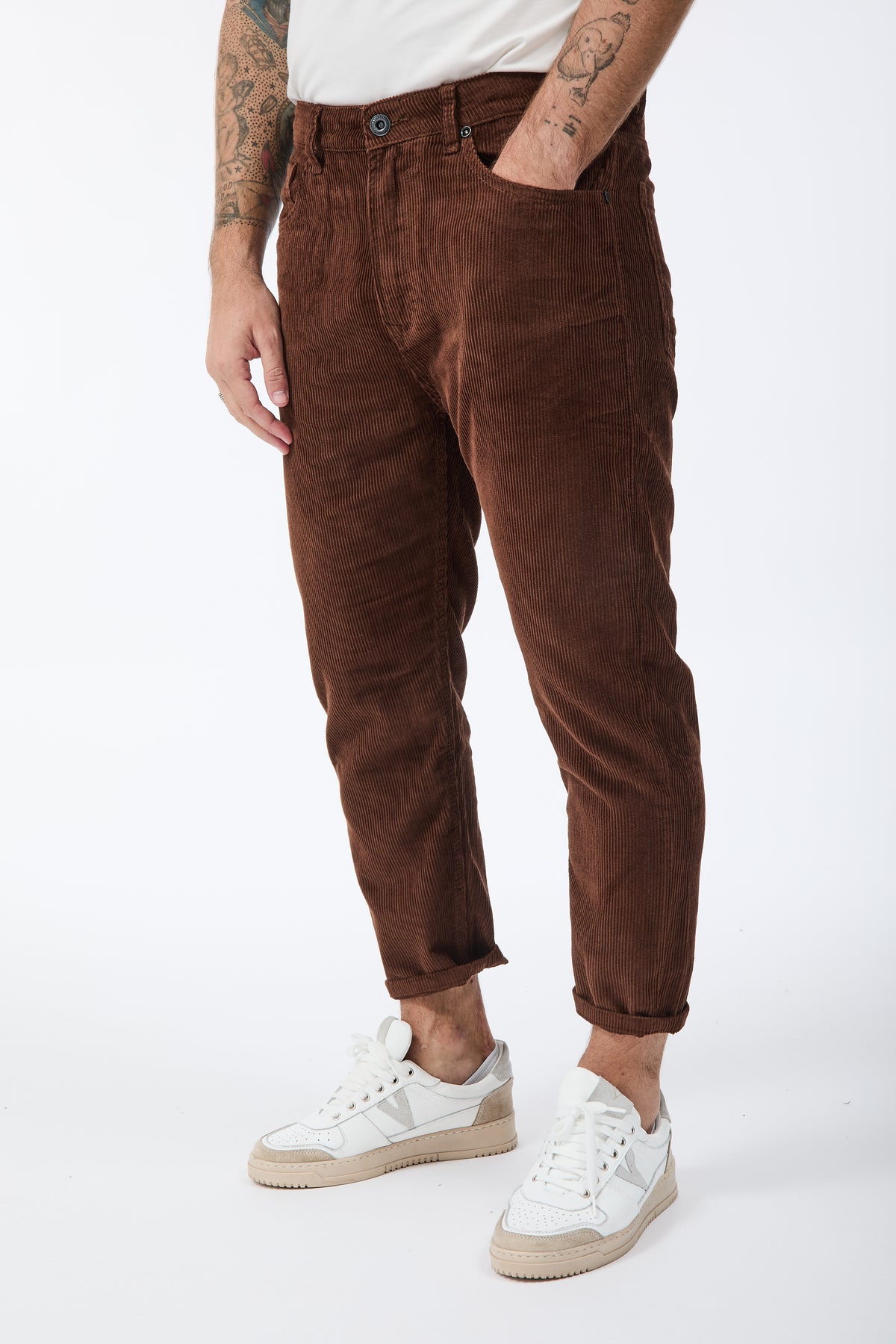 Pantalone Gianni Lupo Velluto Caffè 6227