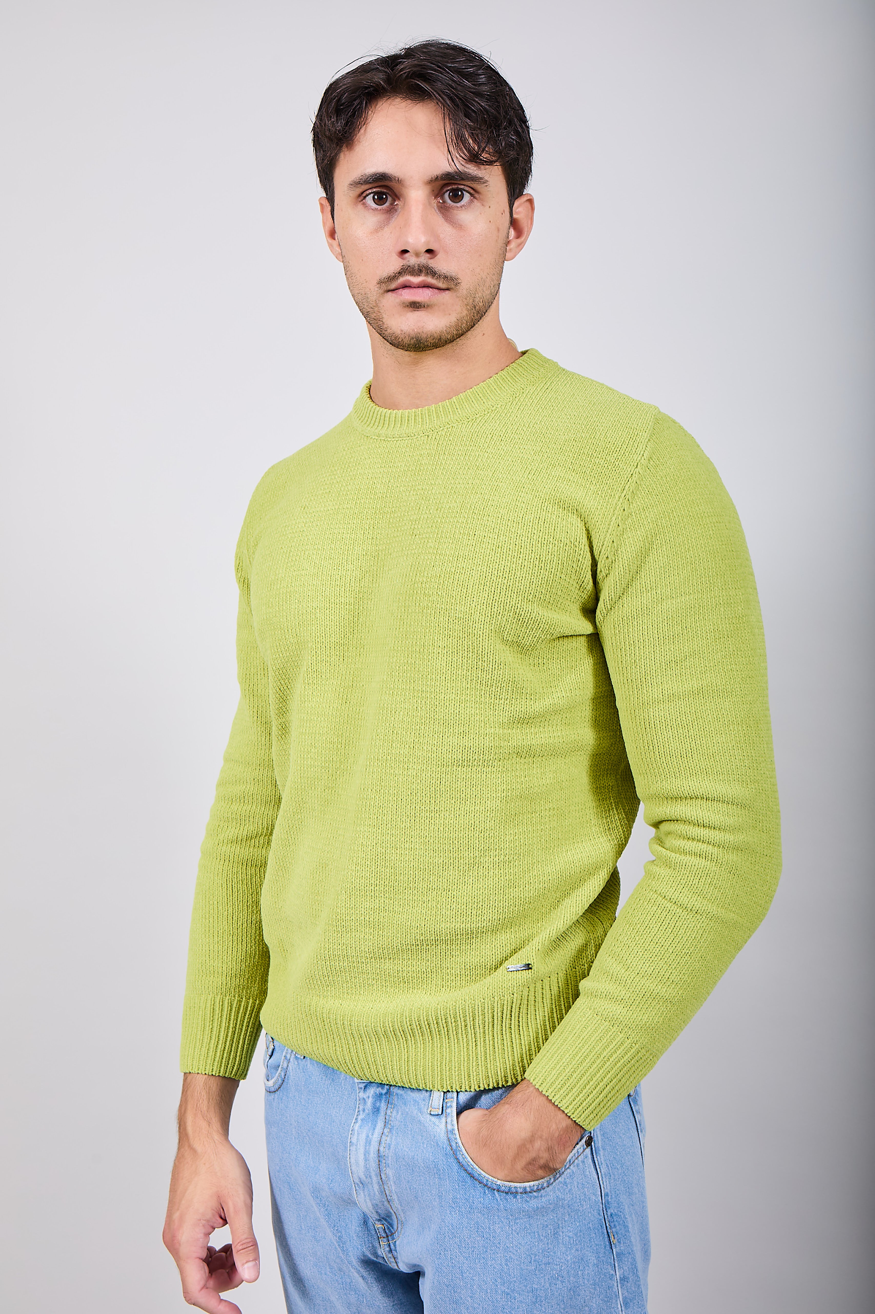 Maglione Gianni Lupo Ciniglia Olio 535 (12227806429524)