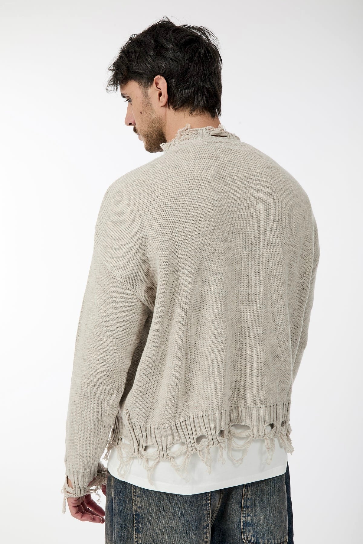 Maglione Imperial Strappi Beige