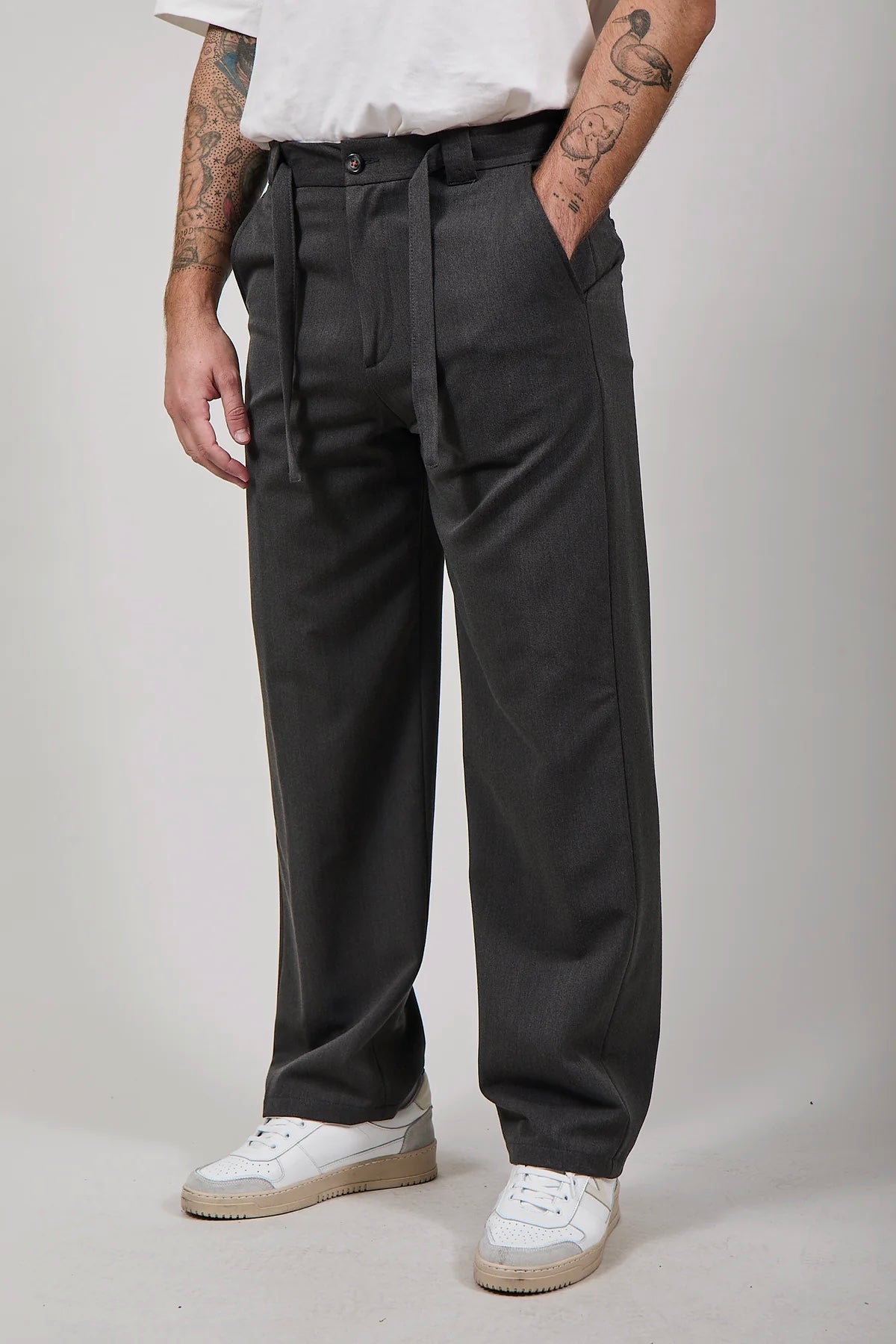 Pantalone Berna Palazzo Antracite 129