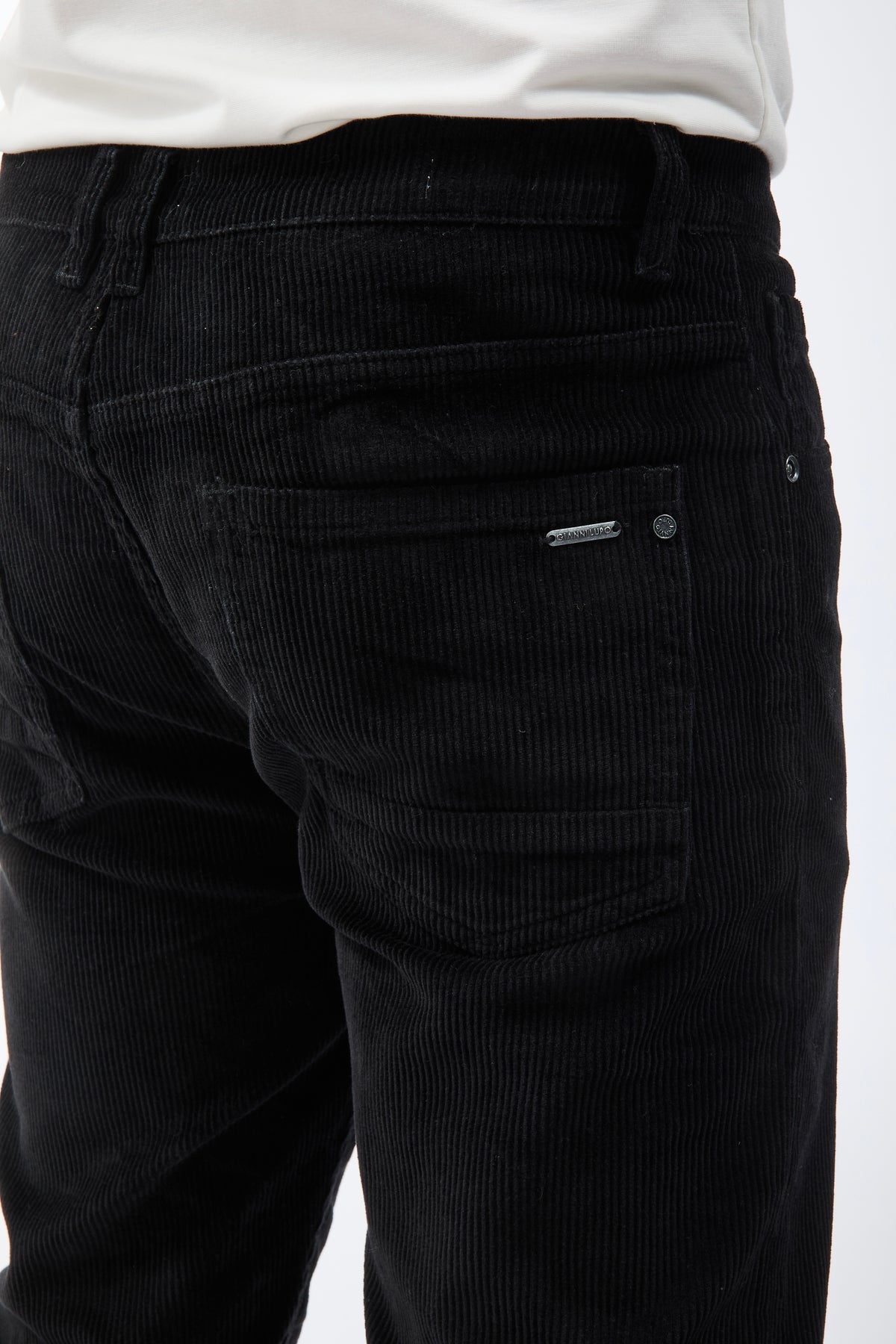 Pantalone Gianni Lupo Velluto Nero 6227