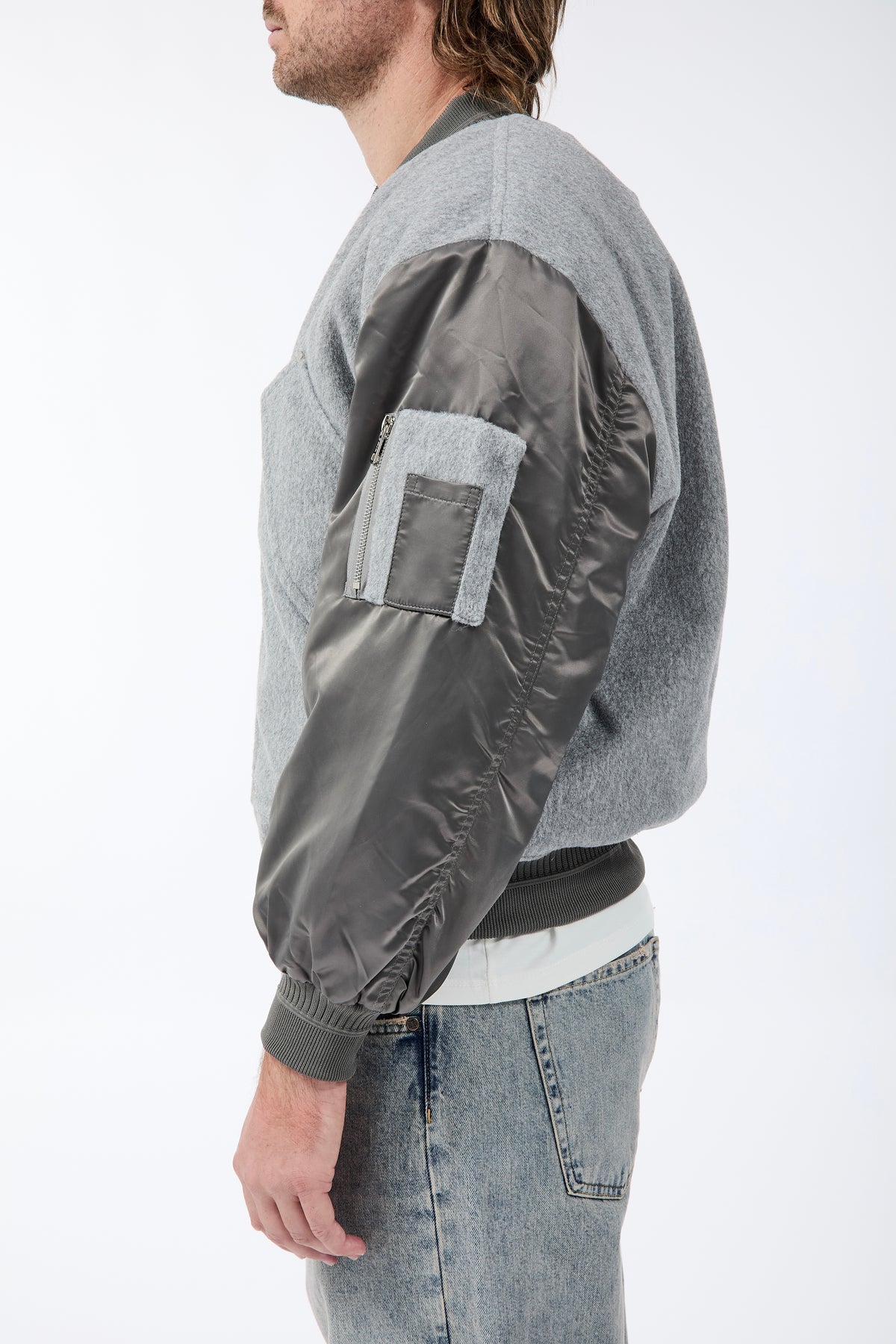 Bomber Berna Boxy Grigio