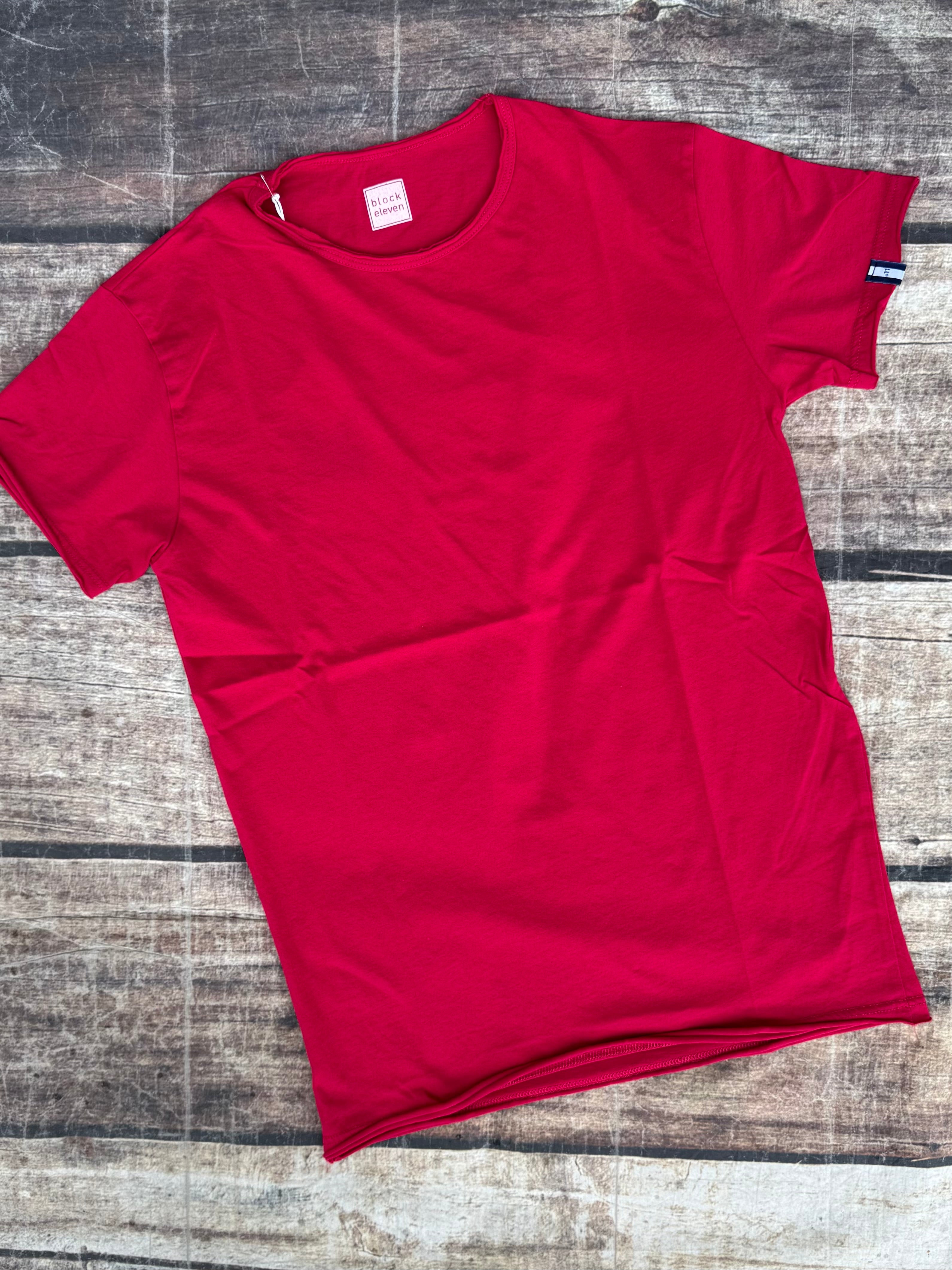 T-shirt Block Eleven Basica Ciliegia (11889450451284)