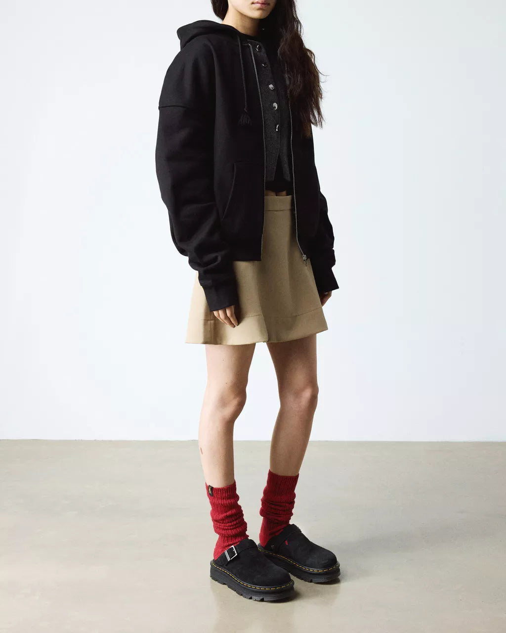 Sabot Mules Dr.Martens Zebzag Camoscio Nero (12258109063508)