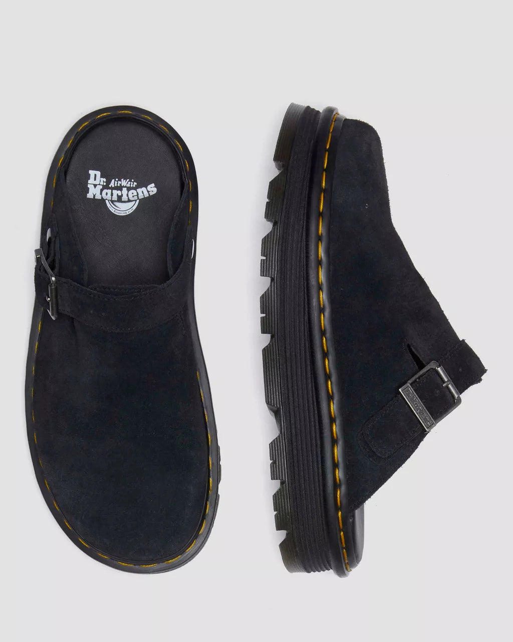 Sabot Mules Dr.Martens Zebzag Camoscio Nero (12258109063508)