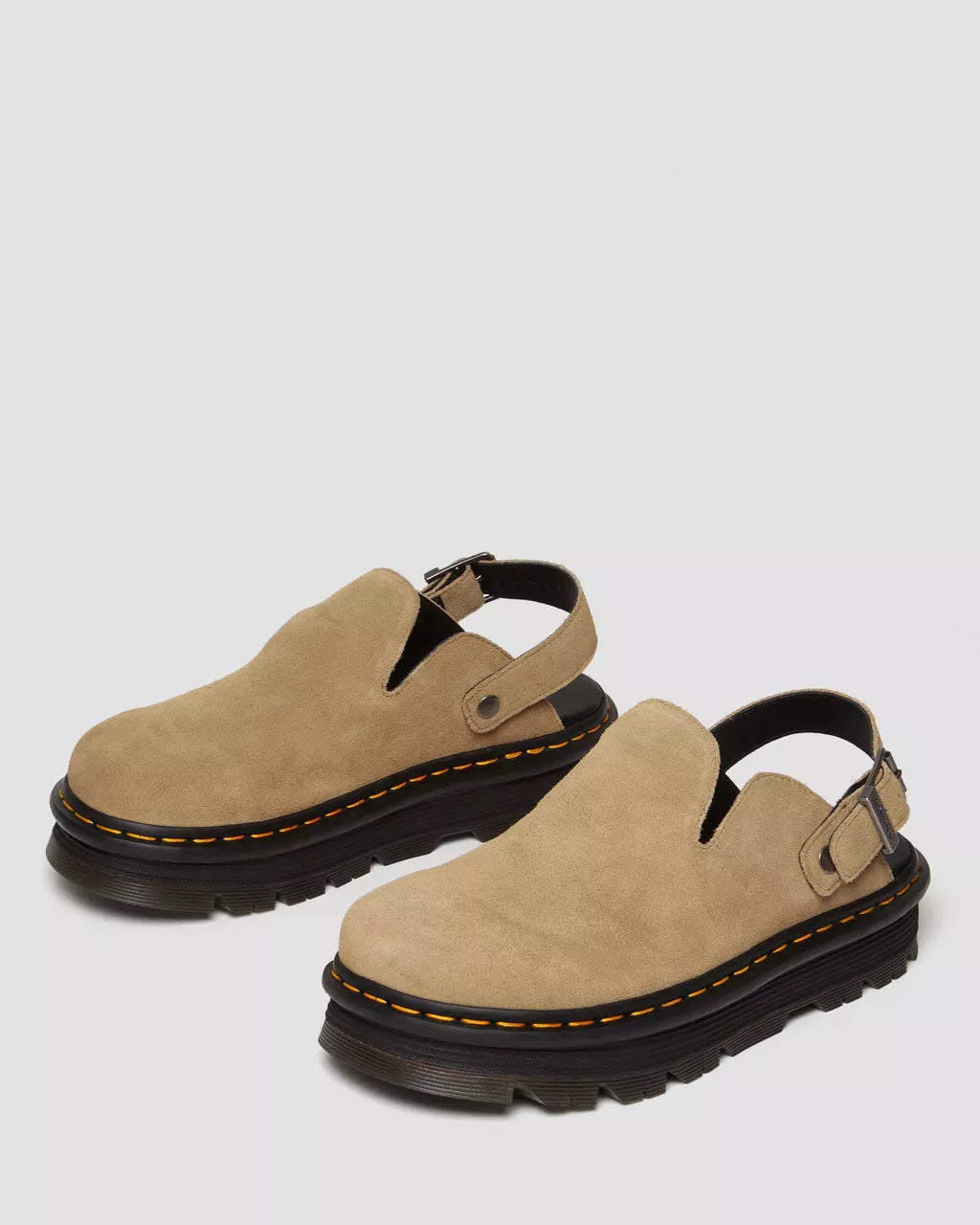 Sabot Mules Dr.Martens Zebzag Camoscio Camel (12258108997972)