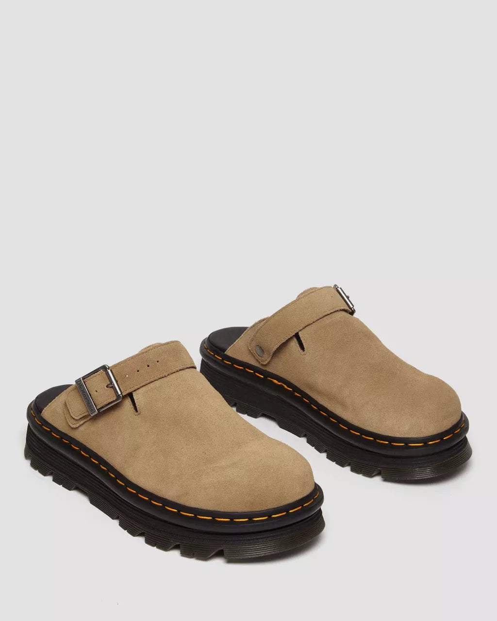 Sabot Mules Dr.Martens Zebzag Camoscio Camel (12258108997972)