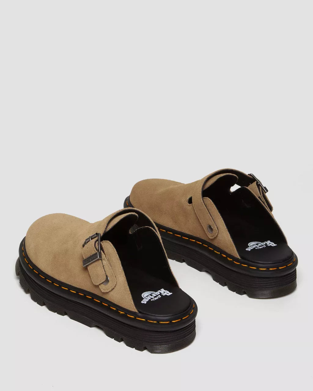 Sabot Mules Dr.Martens Zebzag Camoscio Camel (12258108997972)