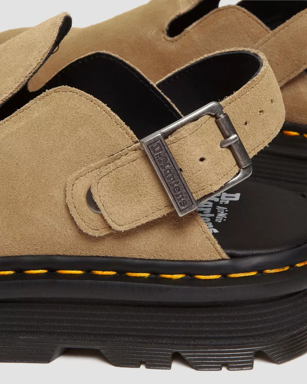 Sabot Mules Dr.Martens Zebzag Camoscio Camel (12258108997972)
