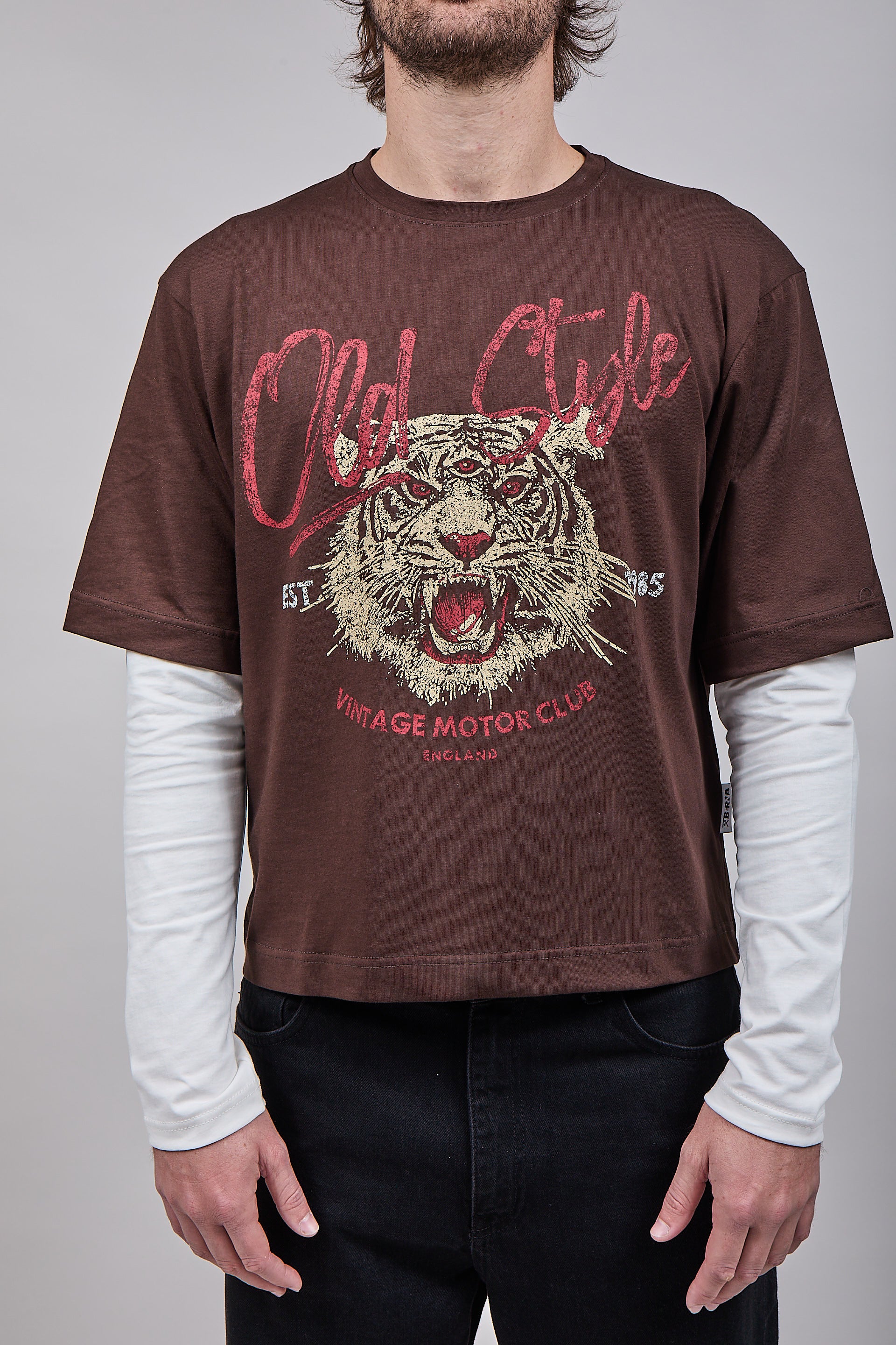 T-shirt Doppiamanica Berna Tigre Moro