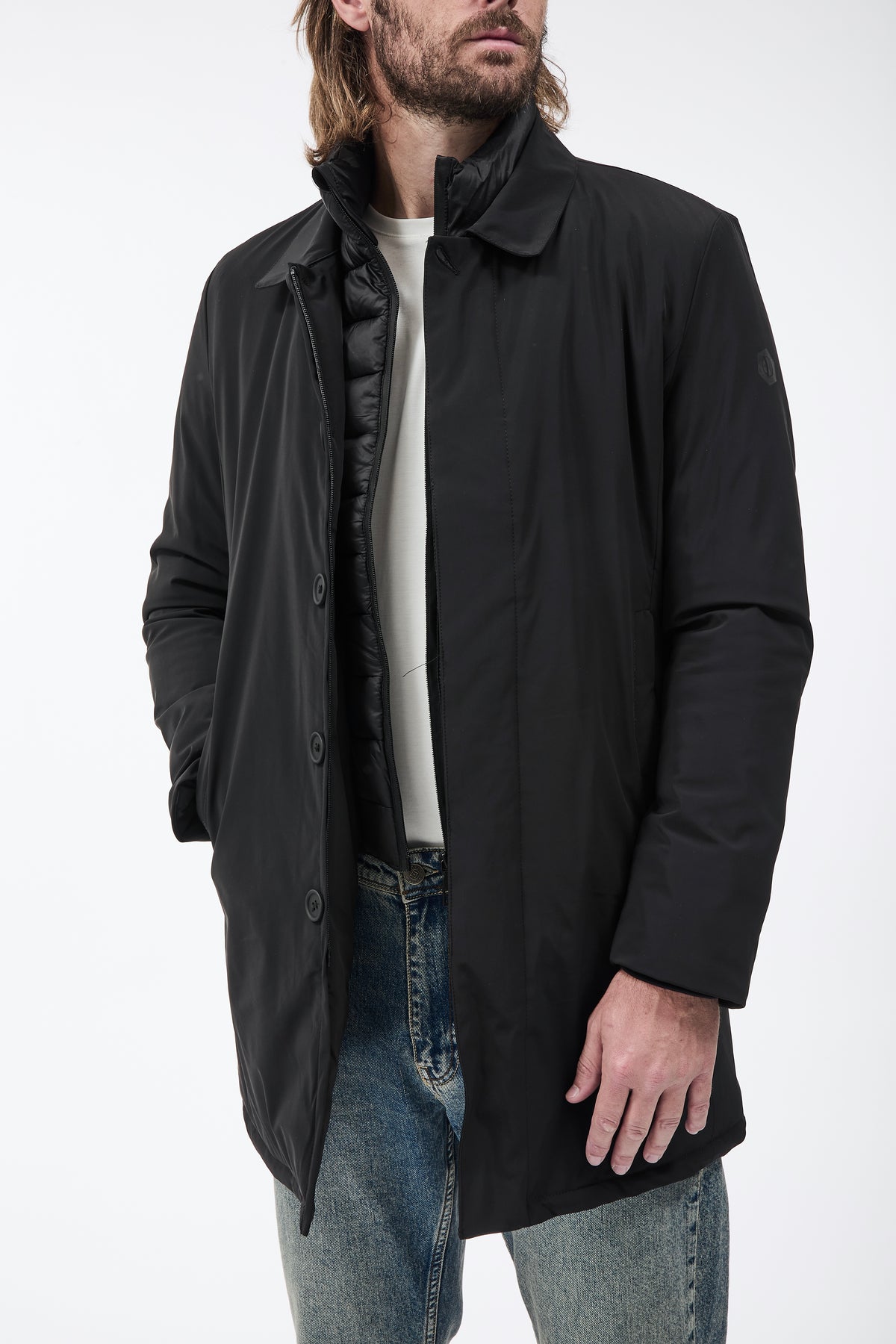 Trench Over-d Imbottito J30 Nero