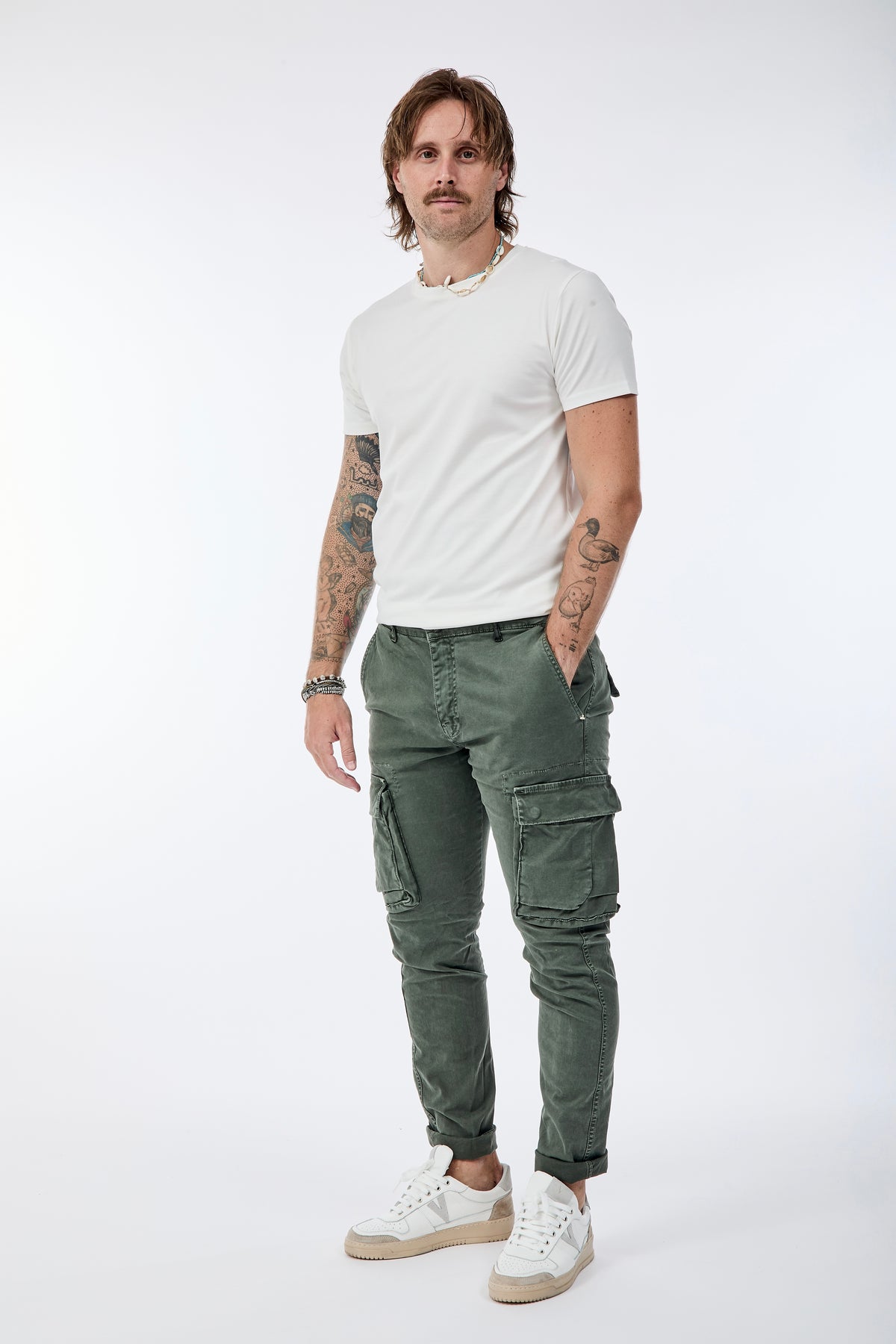 Pantalone Berna Cargo Verde 008