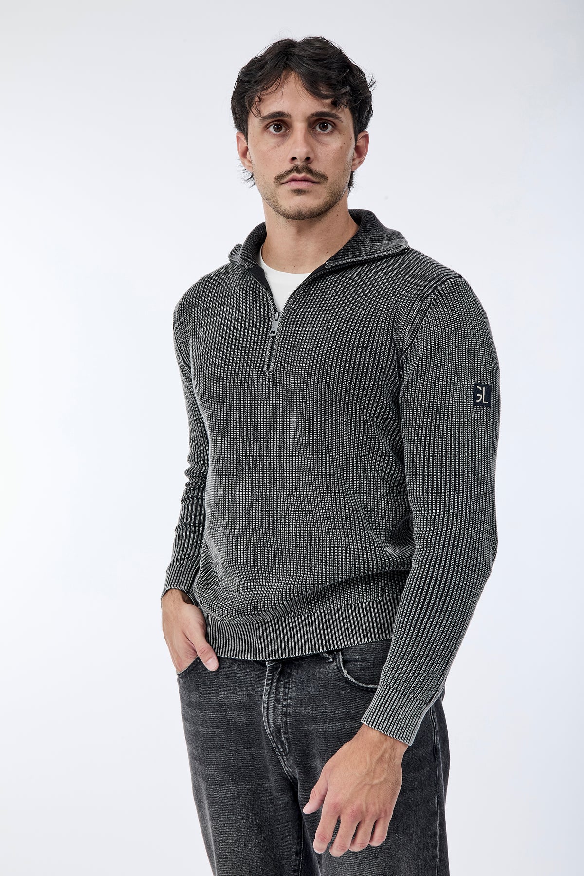 Maglione Gianni Lupo Nero 35602