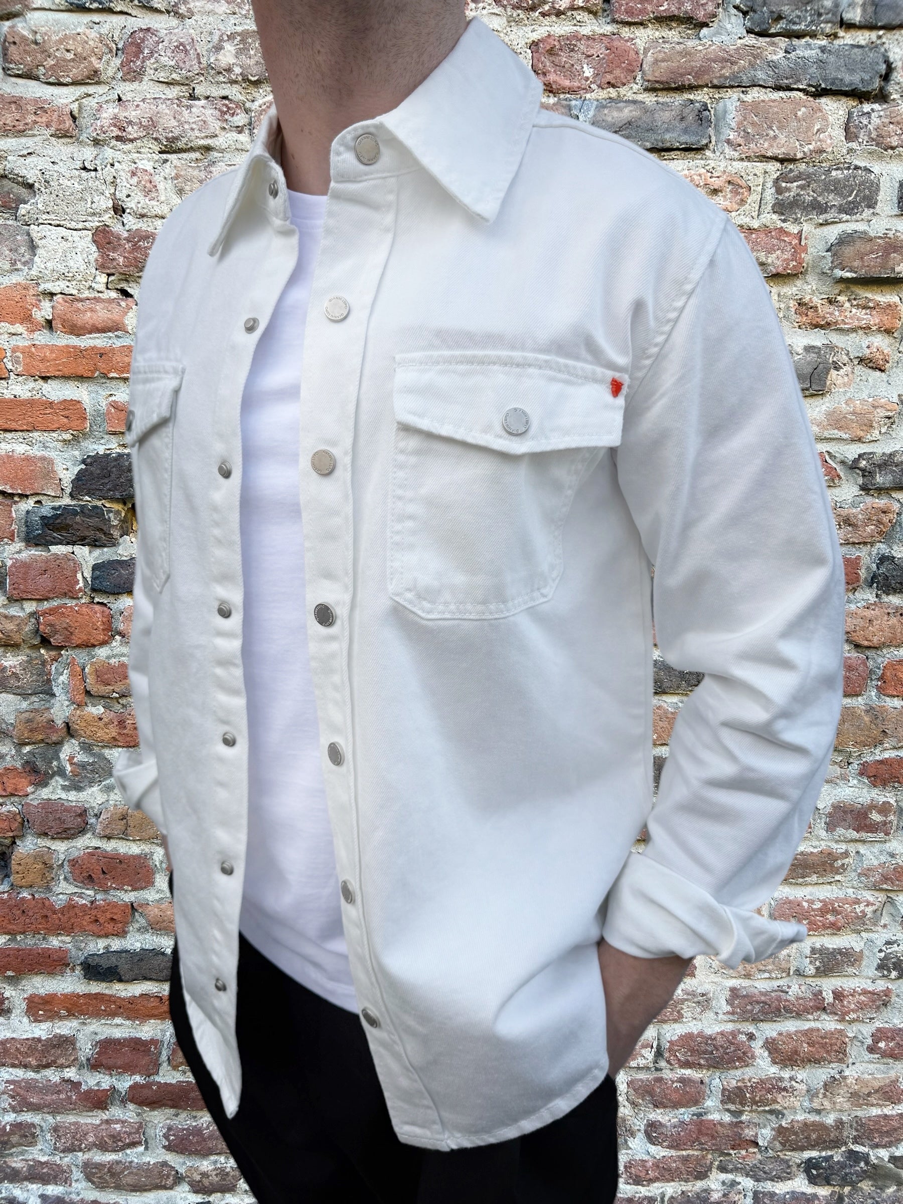 Giacchetto Gianni Lupo Jeans Bianco 6292 (11910527189332)