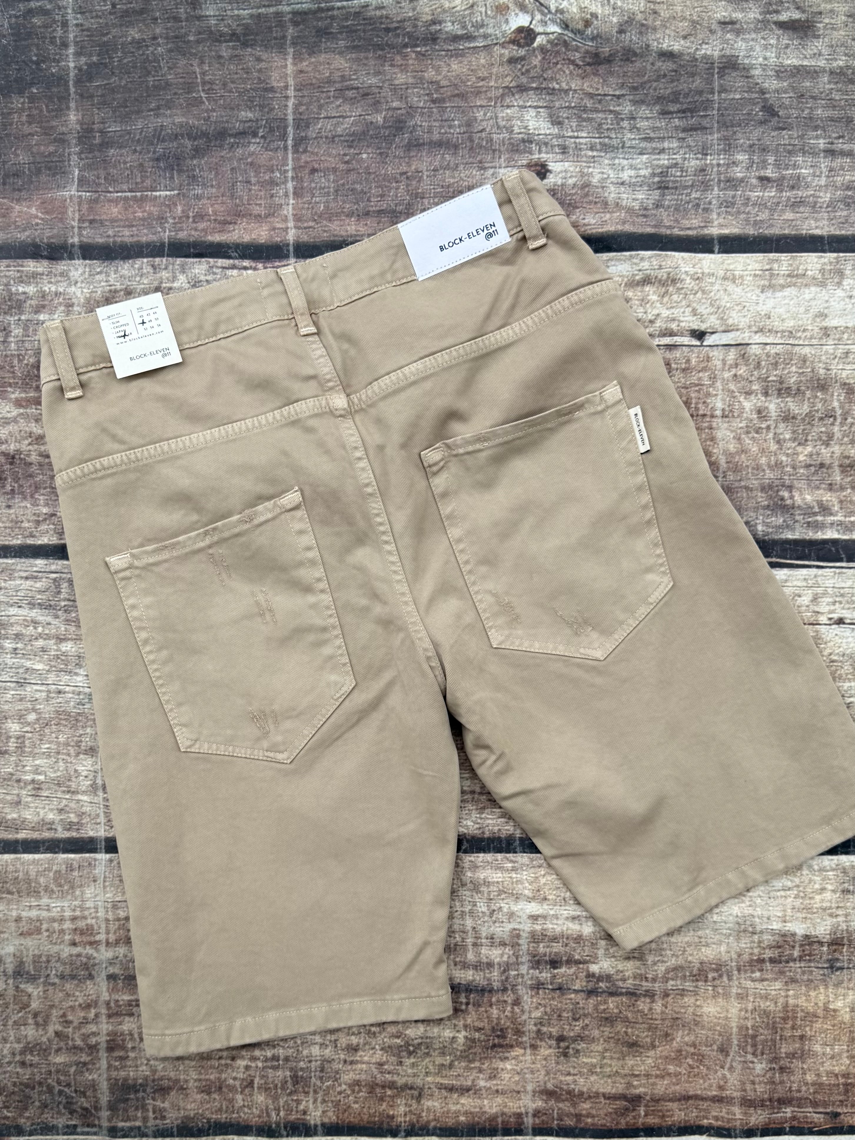 Bermuda Block Eleven Bull Denim Rotture Sabbia (12027119960404)