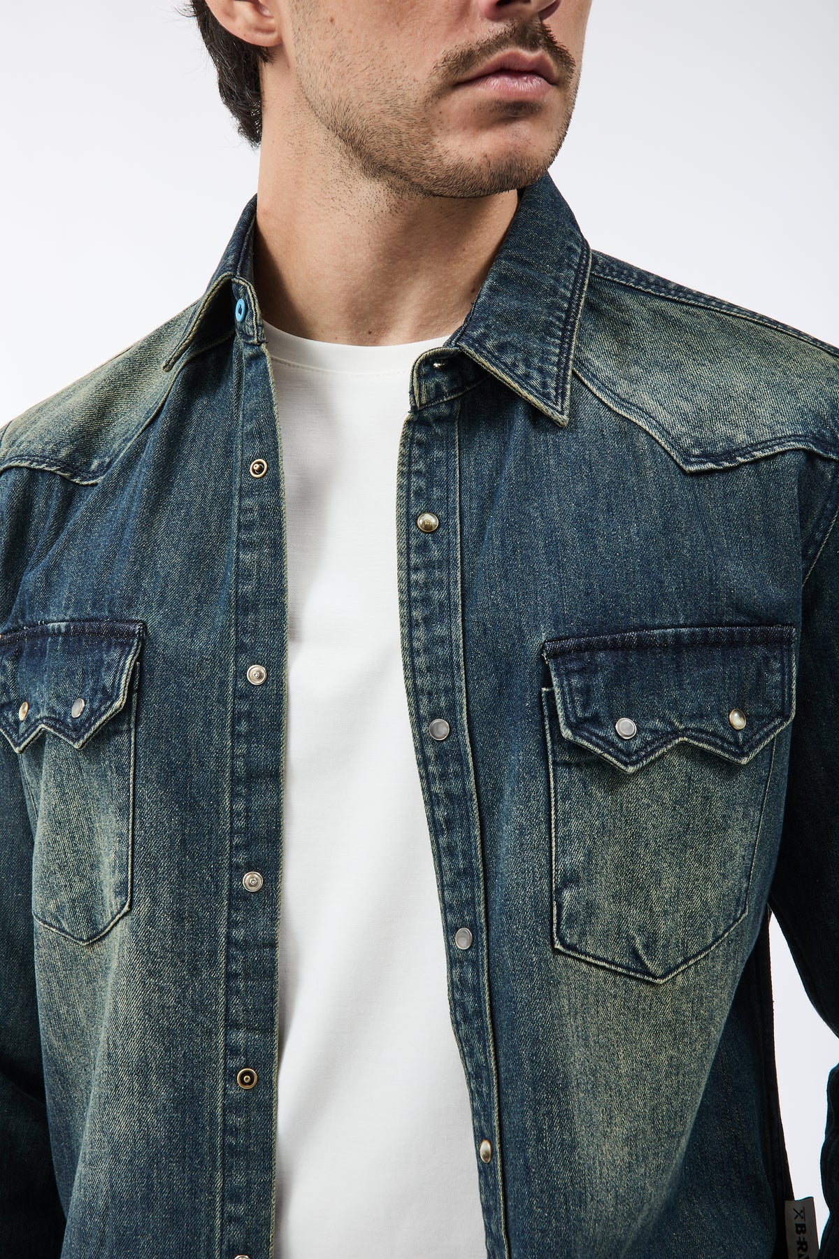 Camicia Berna Denim The scuro 342