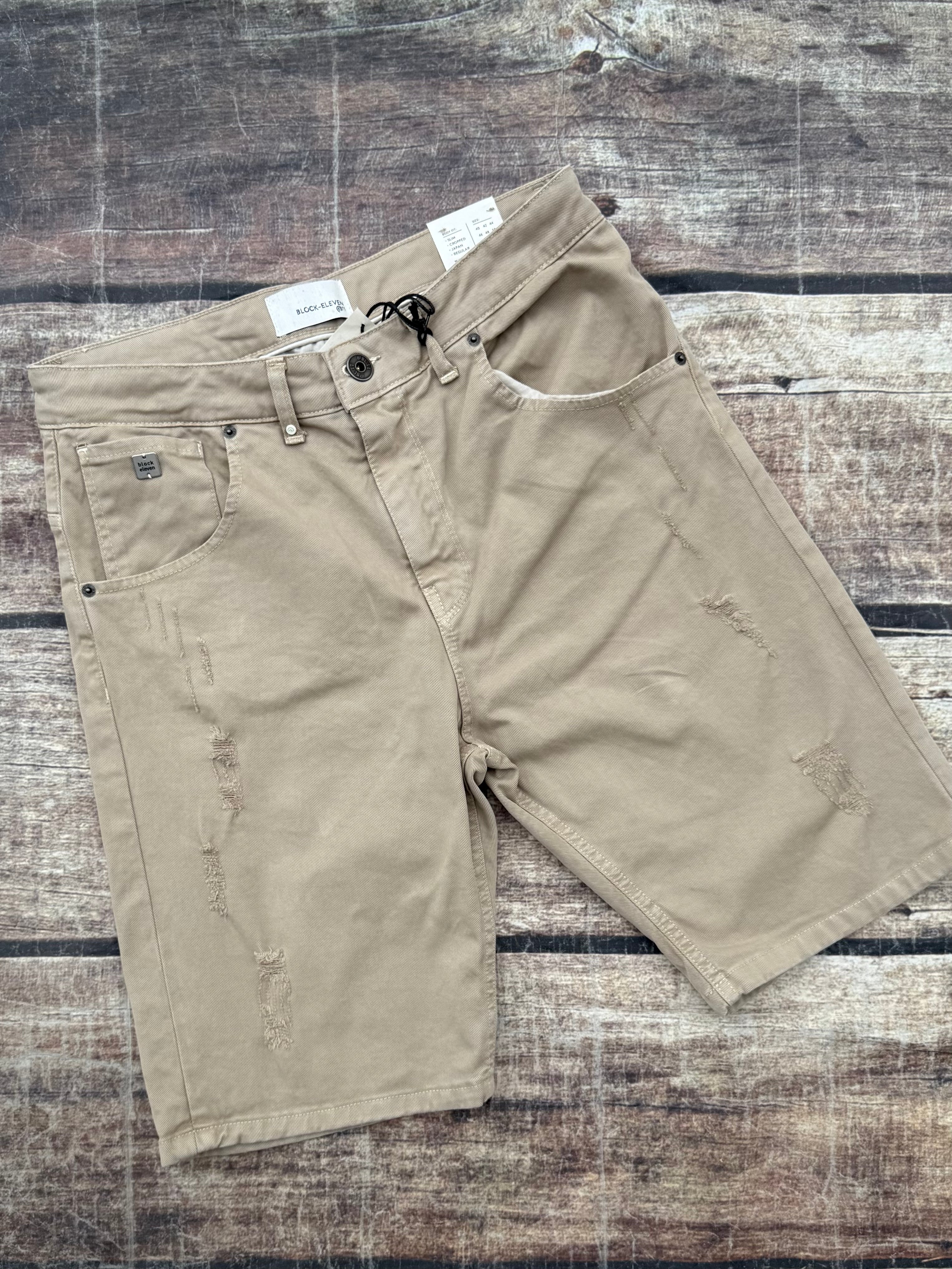 Bermuda Block Eleven Bull Denim Rotture Sabbia (12027119960404)