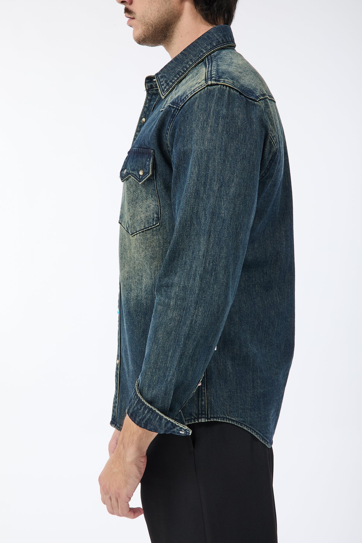 Camicia Berna Denim The scuro 342