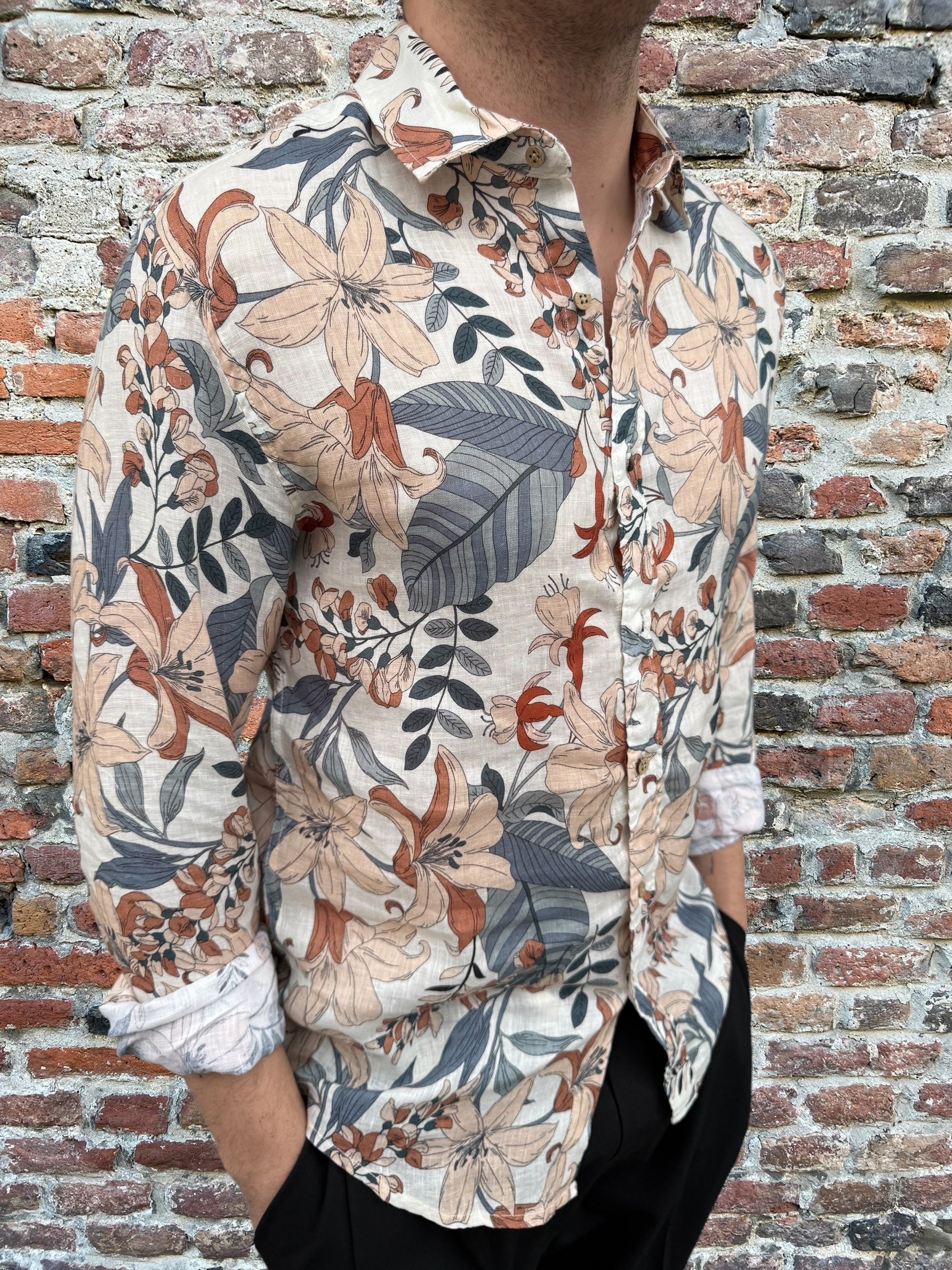 Camicia Berna Lino Fantasia 253 (11912873967956)