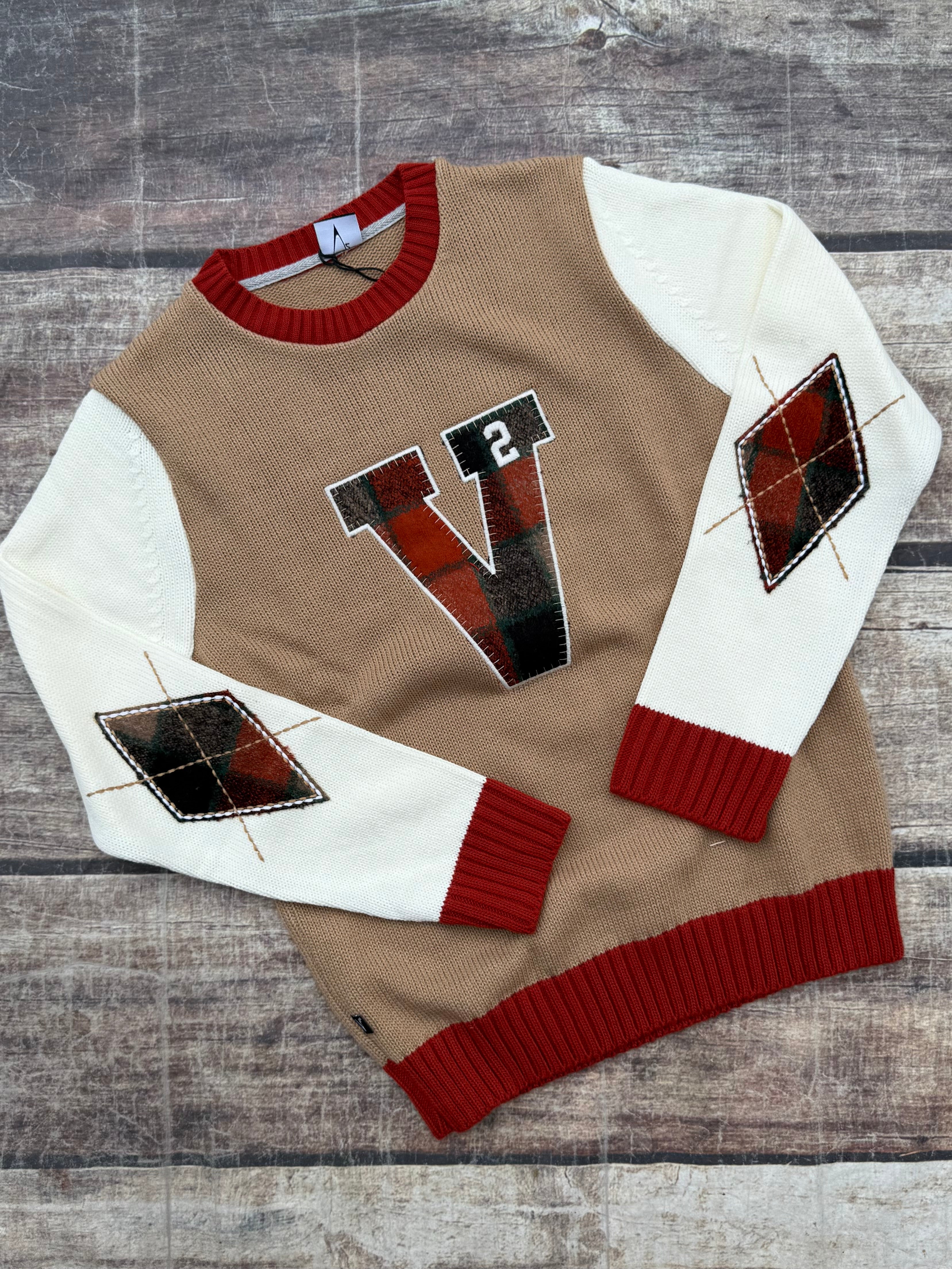 Maglione V2 College Cammello (12255736955220)