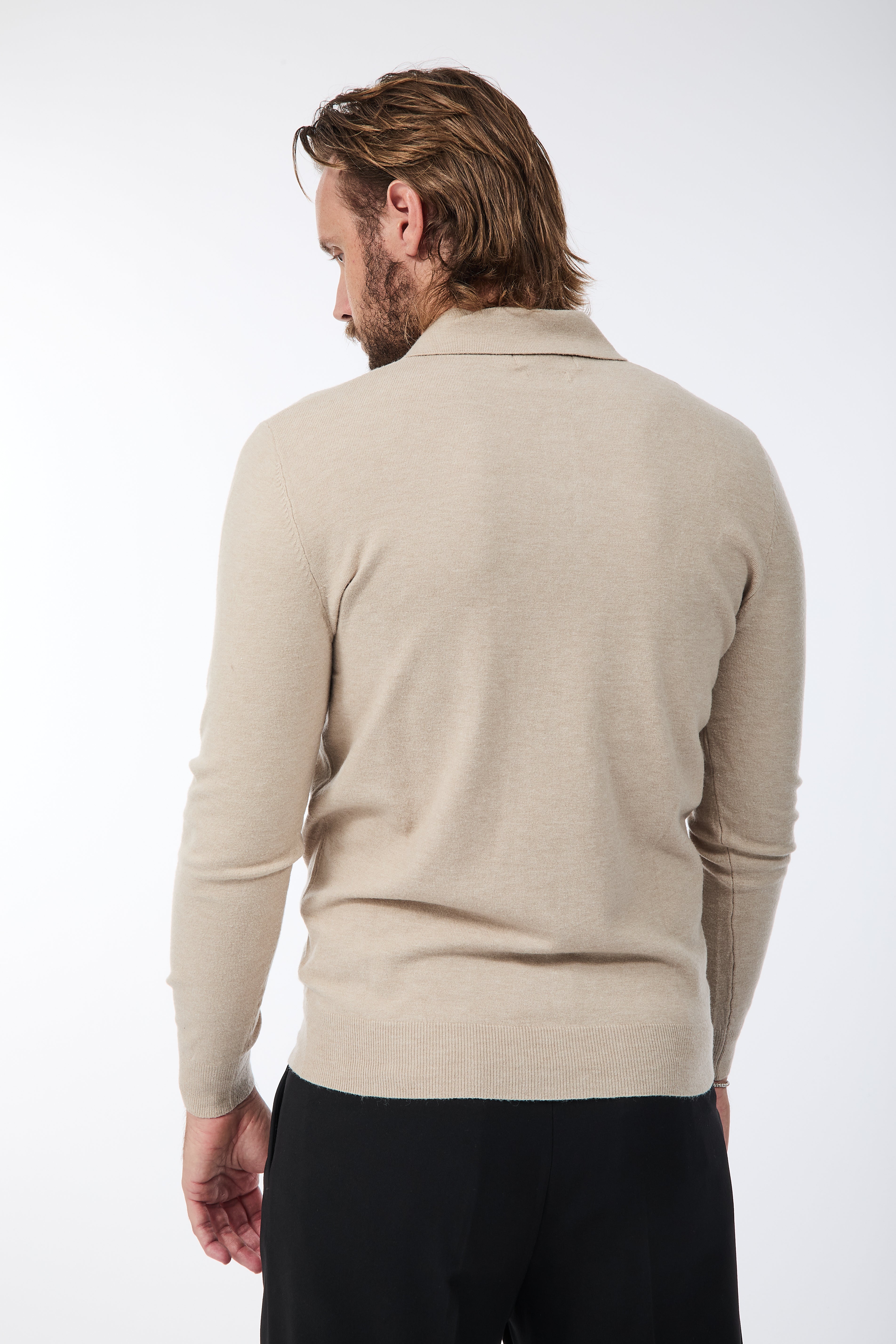 Maglioncino Polo Gianni Lupo 508 Cammello