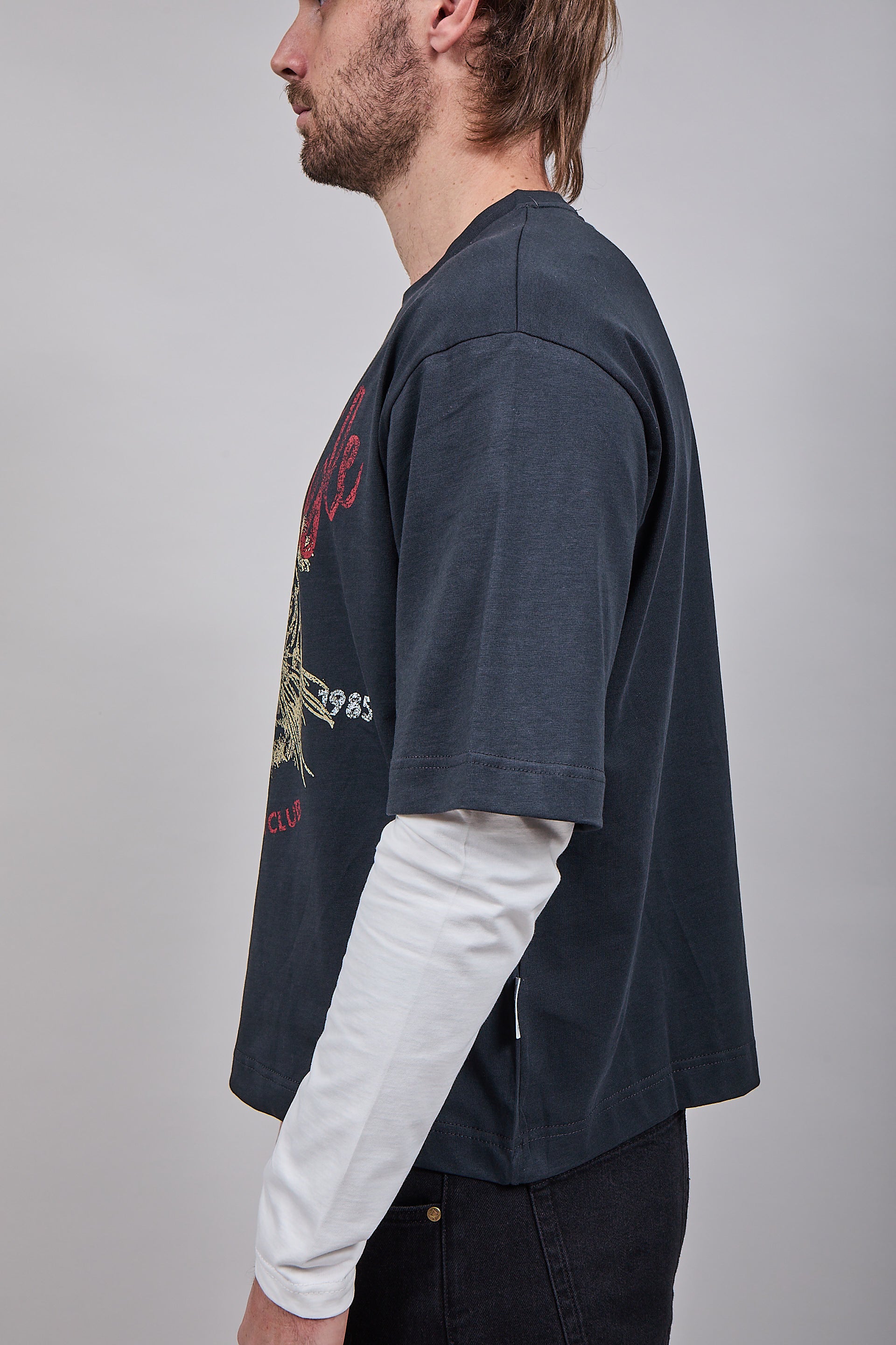 T-shirt Doppiamanica Berna Tigre Piombo