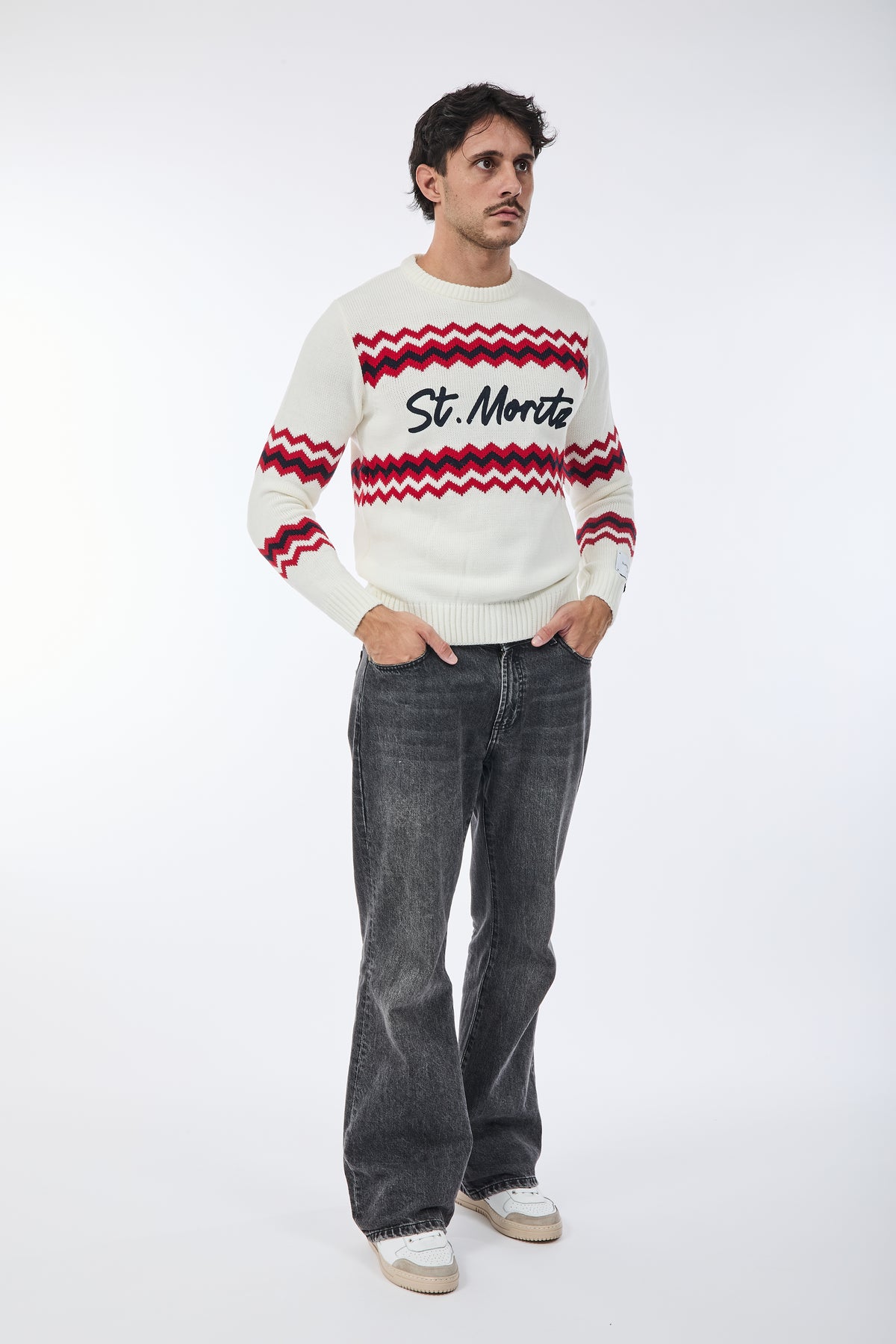 Maglione Superculture AK7041 Bianco