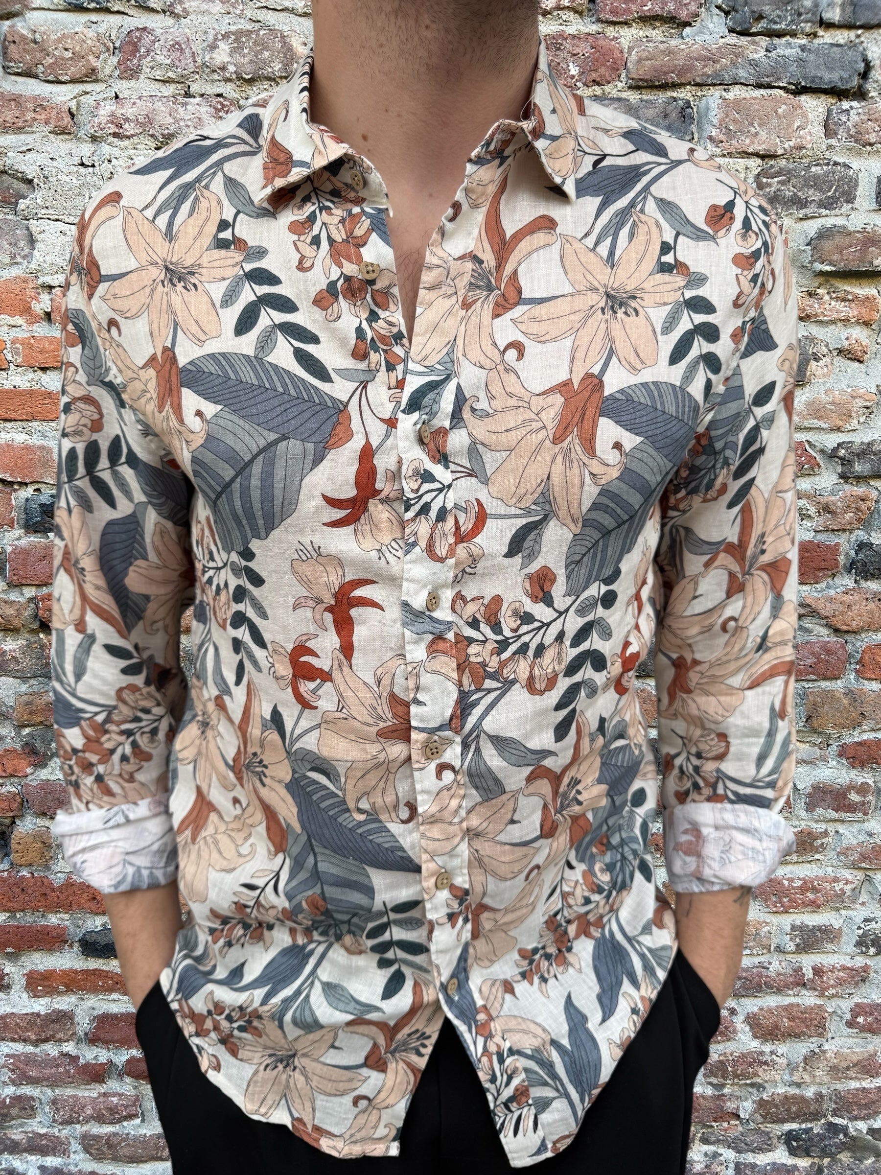 Camicia Berna Lino Fantasia 253 (11912873967956)