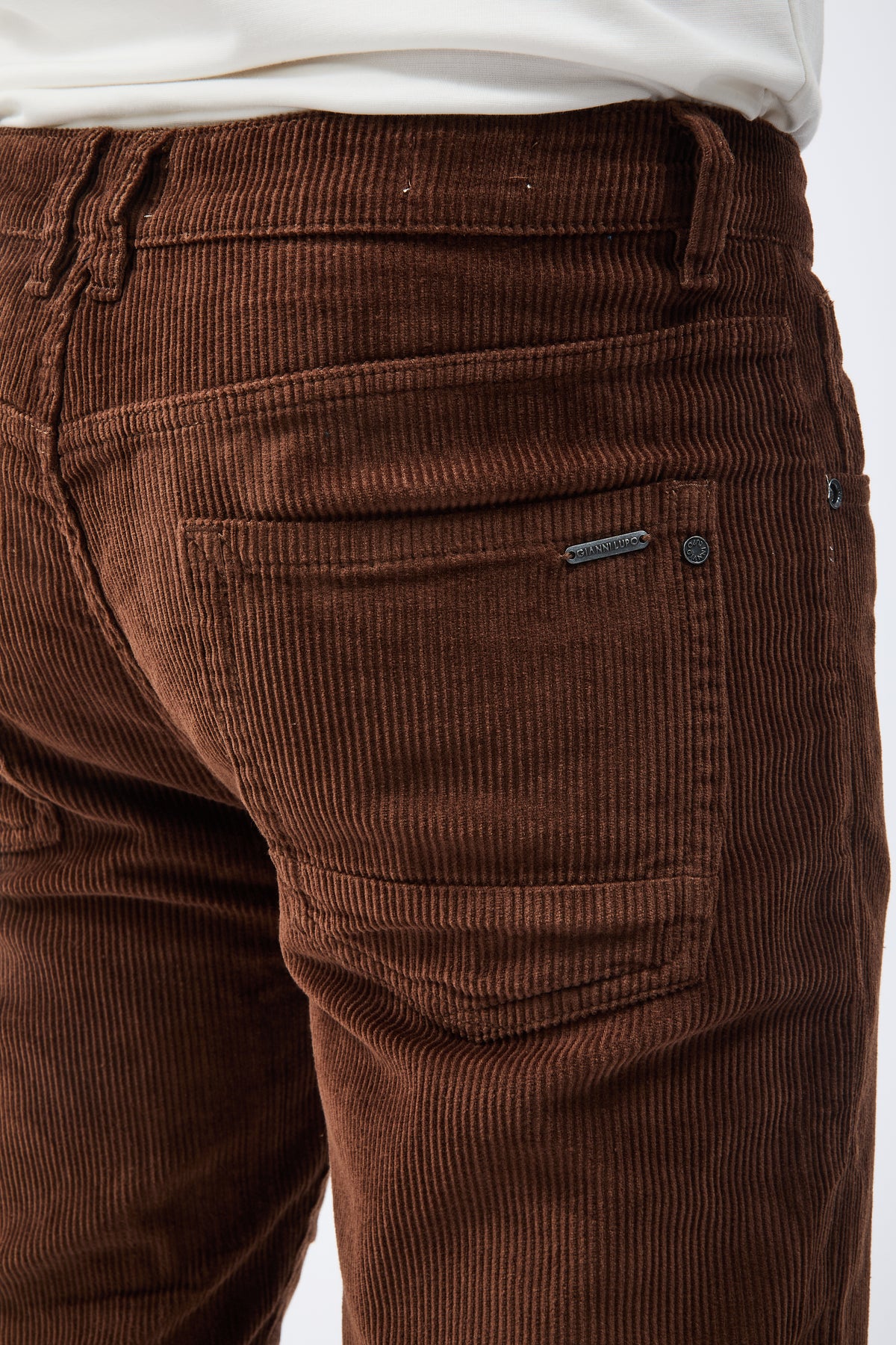 Pantalone Gianni Lupo Velluto Caffè 6227