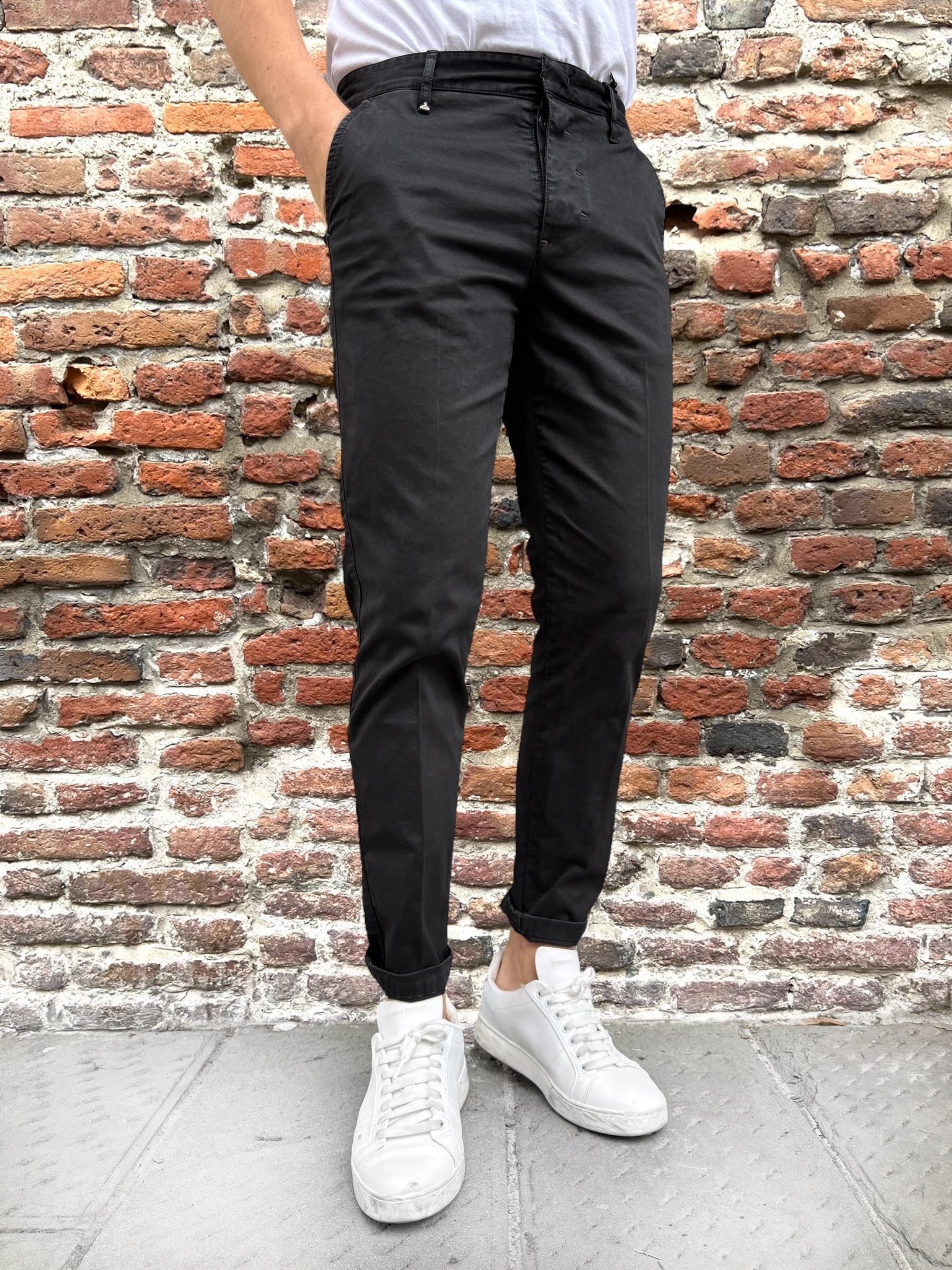 Pantalone Berna Chinos Nero 71 (12247790420308)