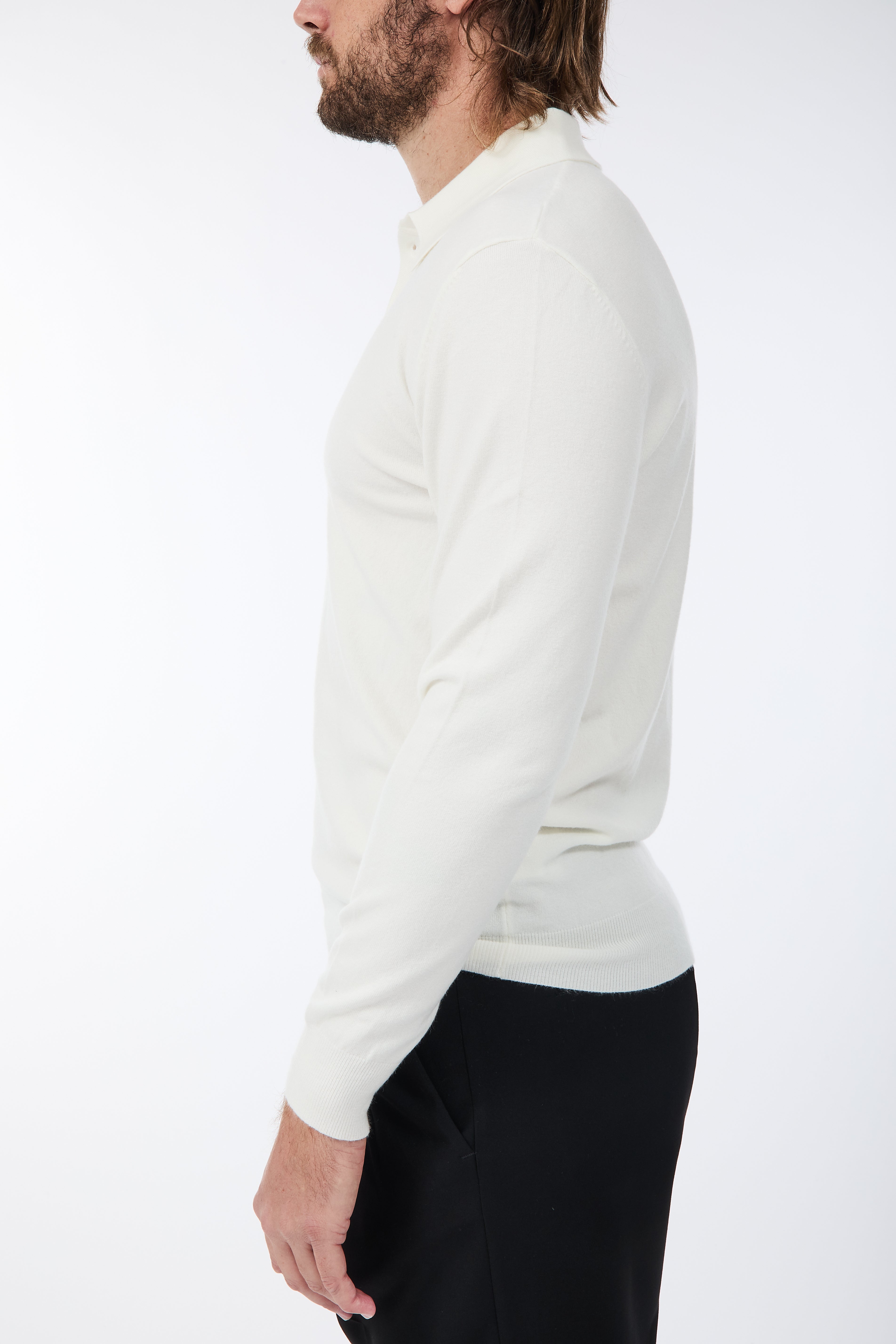 Maglioncino Polo Gianni Lupo 508 Panna