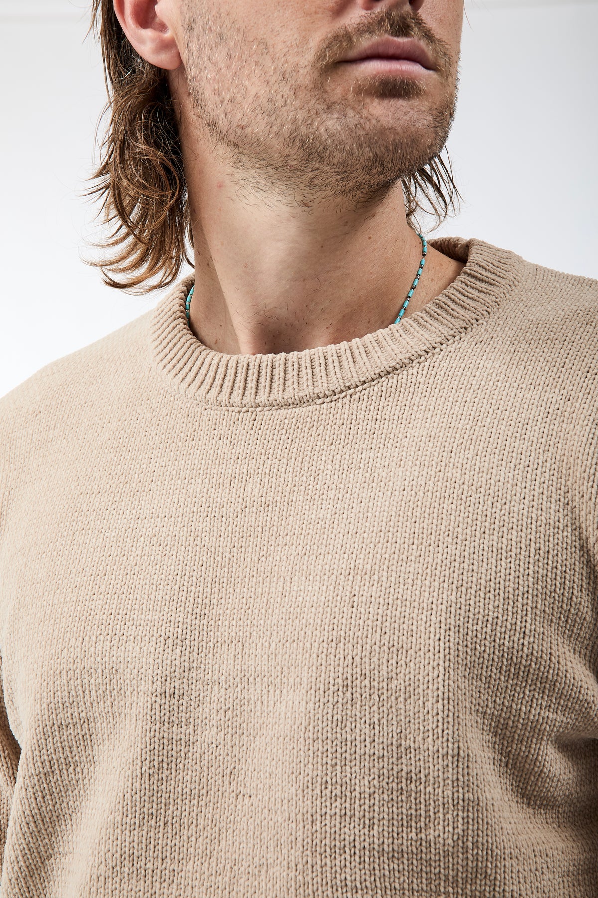 Maglione Gianni Lupo Ciniglia Beige 535