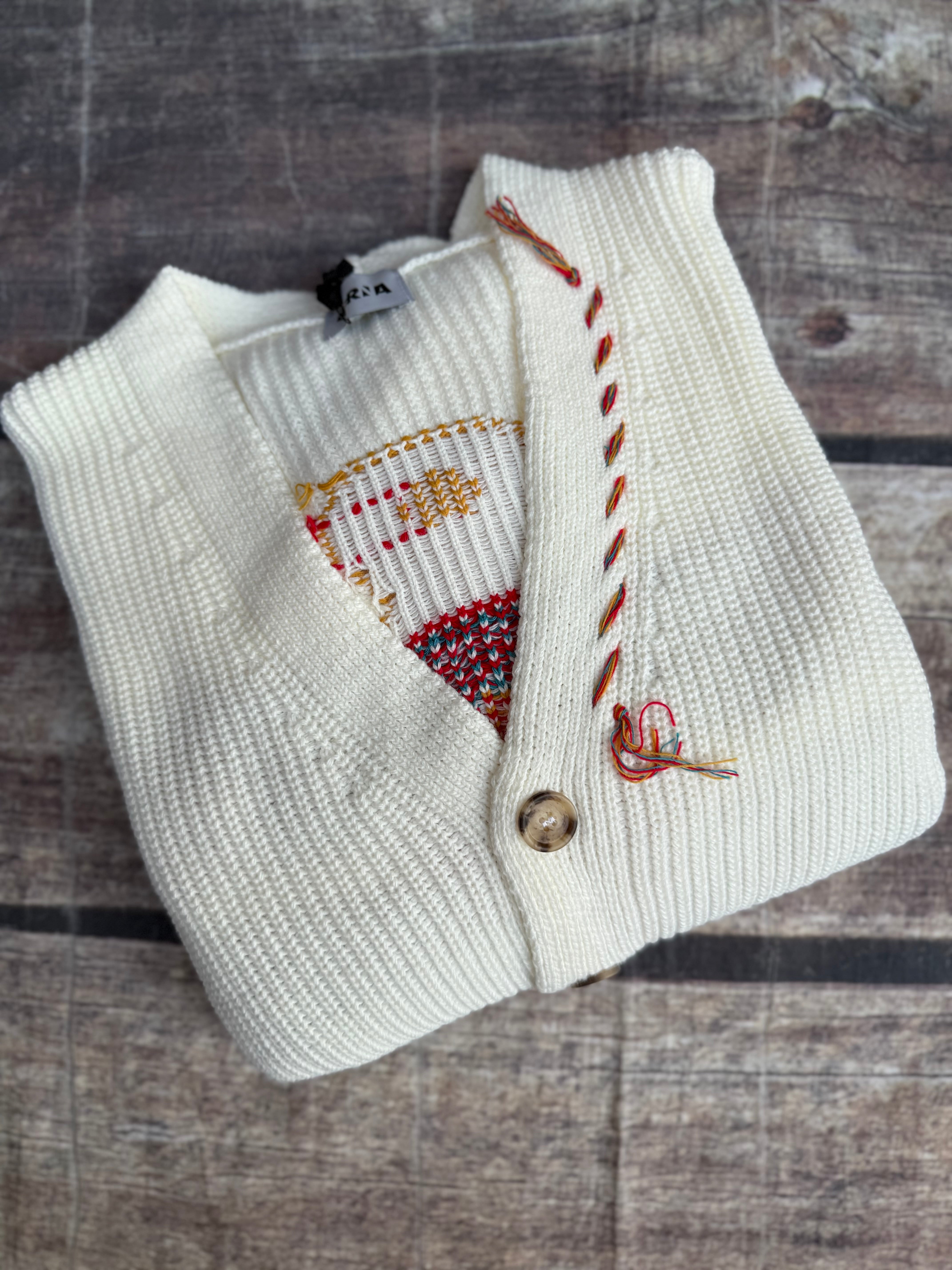 Cardigan Berna Over Jacquared Panna 014 (12220062826836)