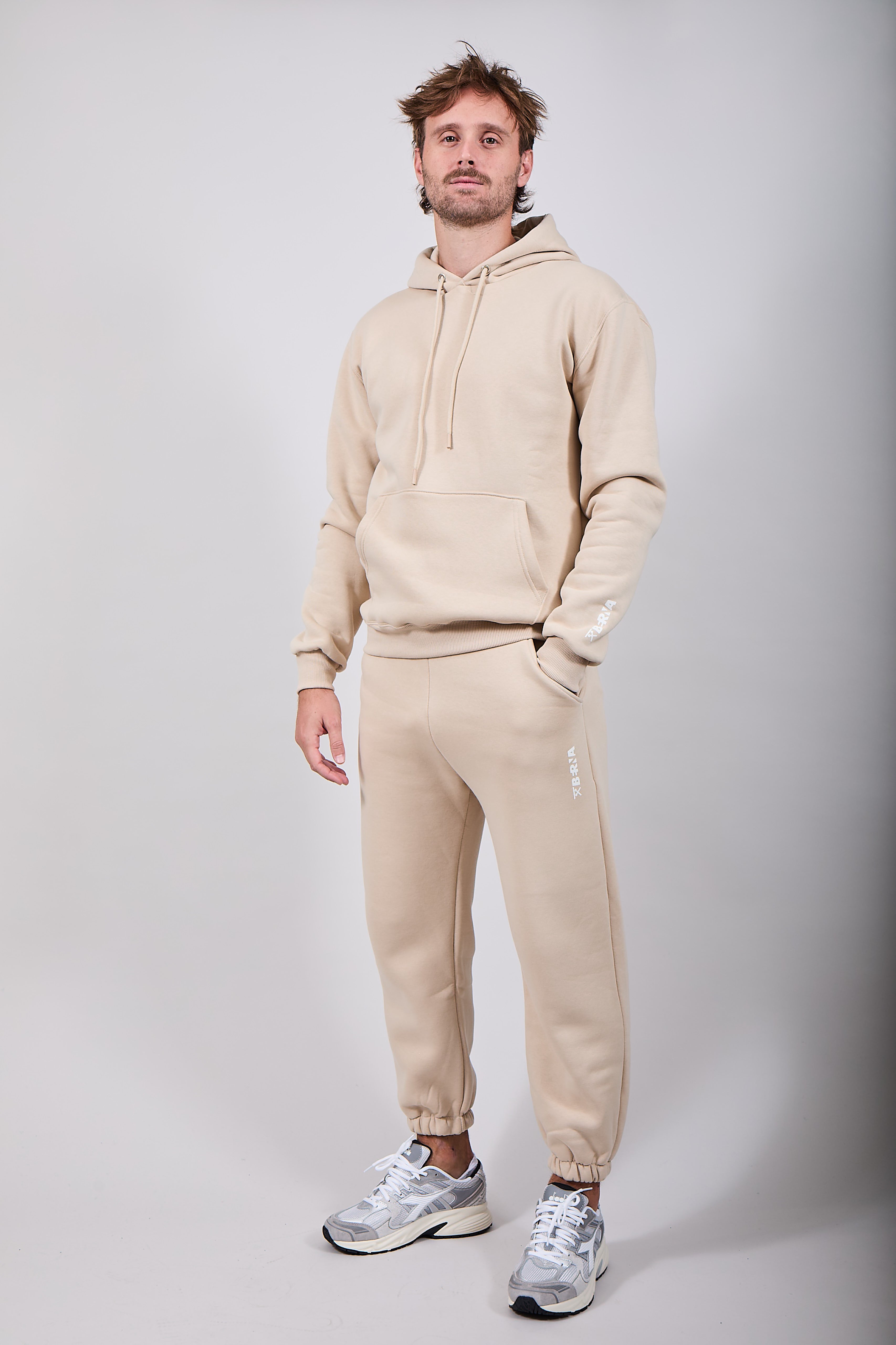 Felpa Berna Cappuccio Avorio 252 (12235730977108)