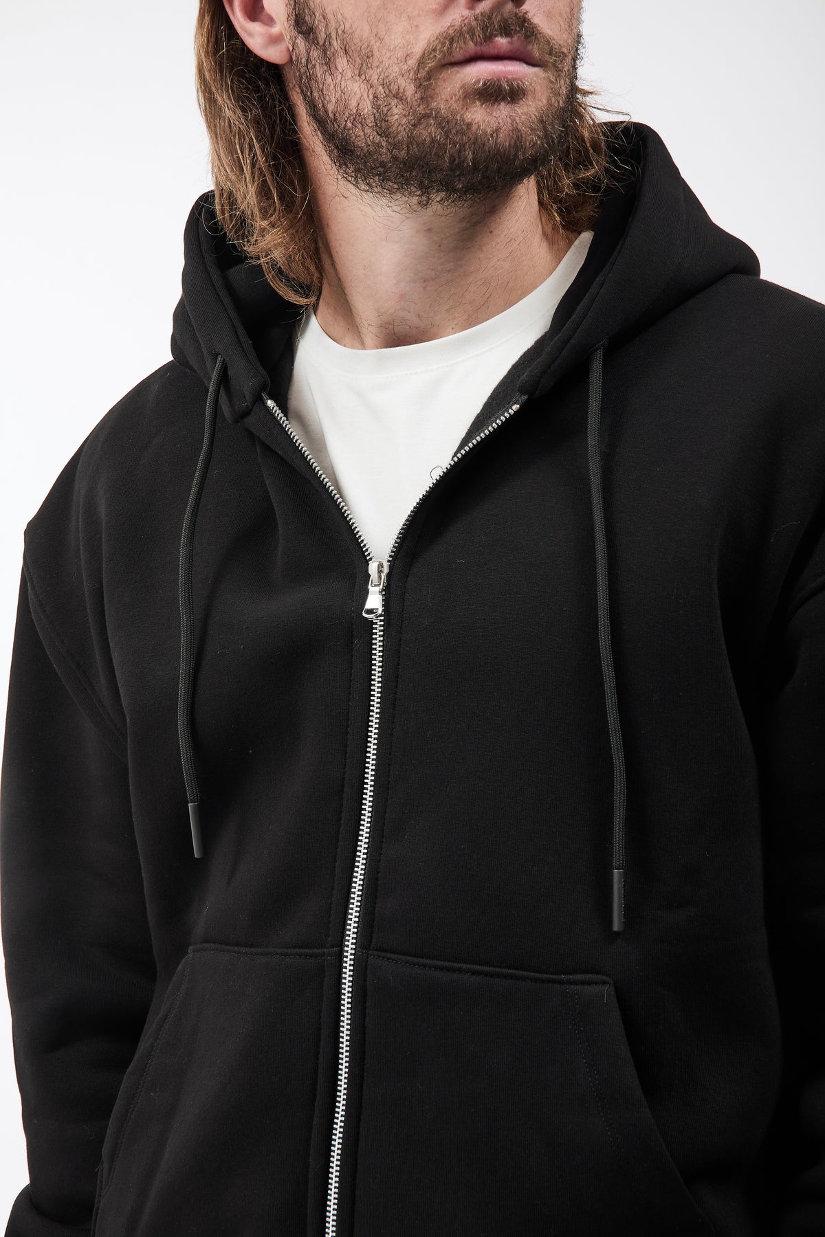 Felpa Superculture Zip Travis Nera