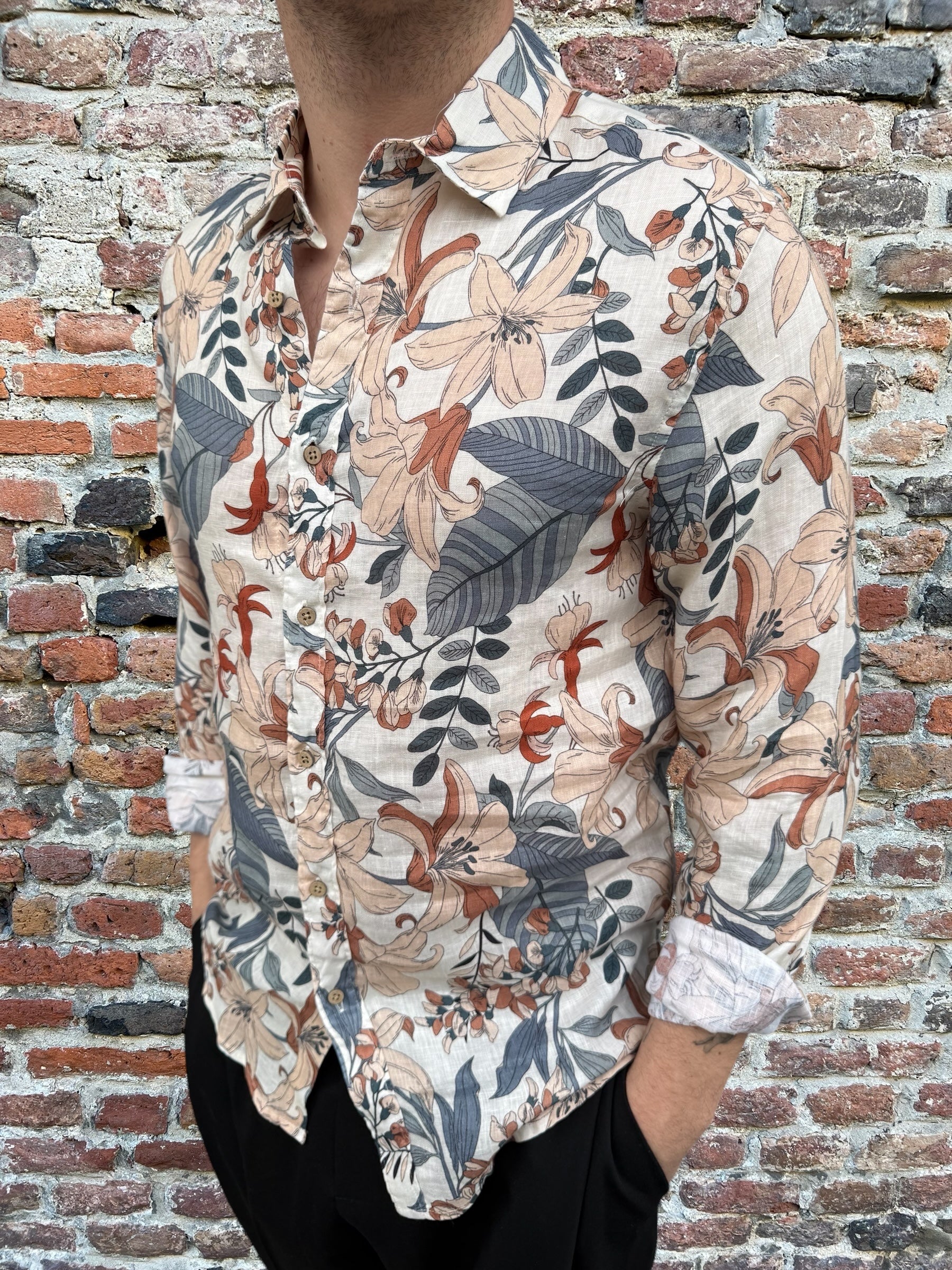 Camicia Berna Lino Fantasia 253 (11912873967956)