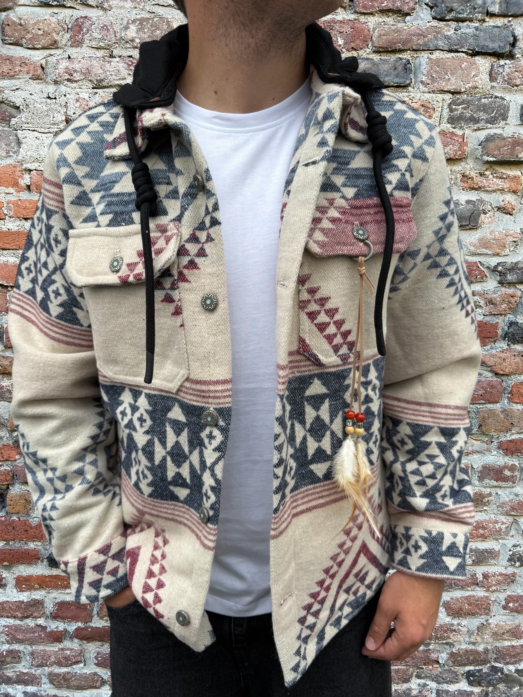 Overshirt Berna Cappuccio Azteco 277 (12235769282900)