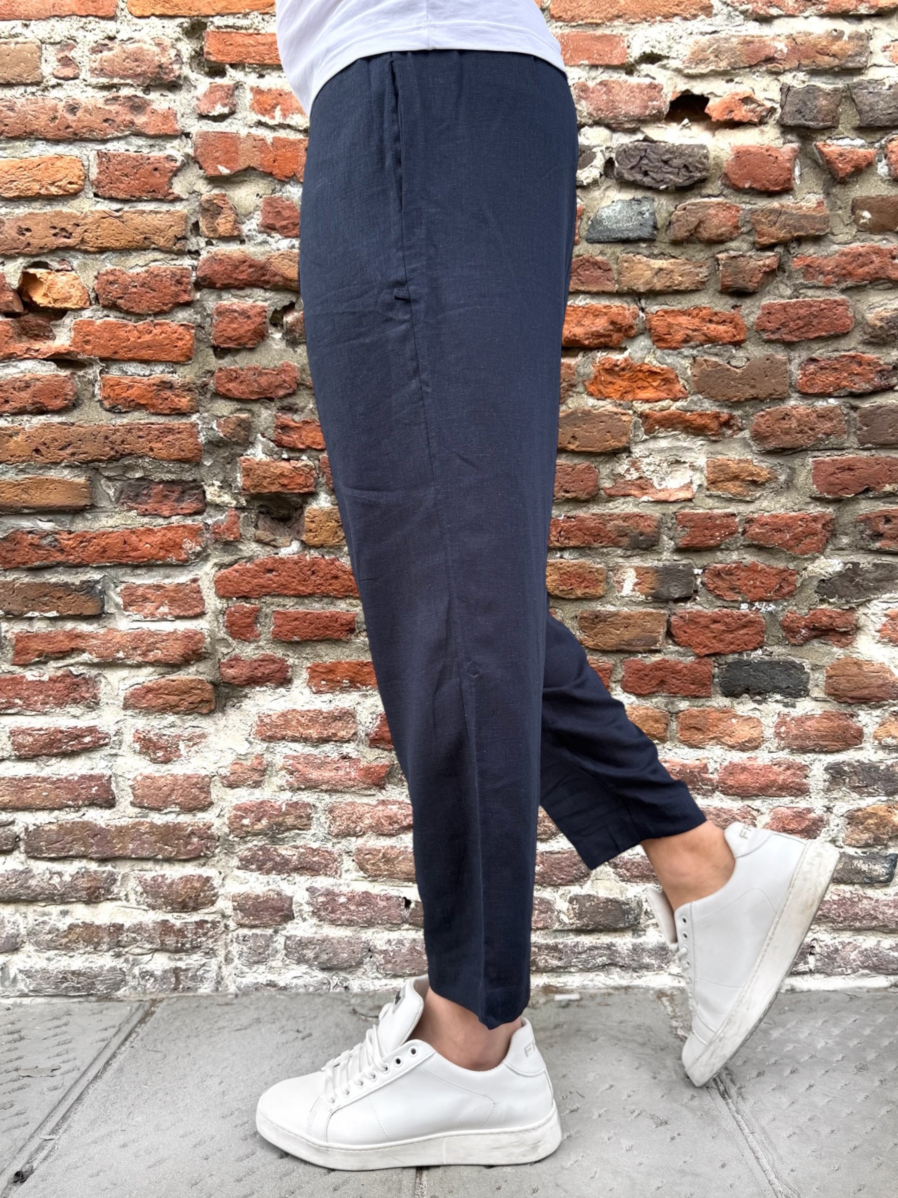 Pantalaccio Why Not Brand Shibuya Lino Blu PL62 (12147531743572)